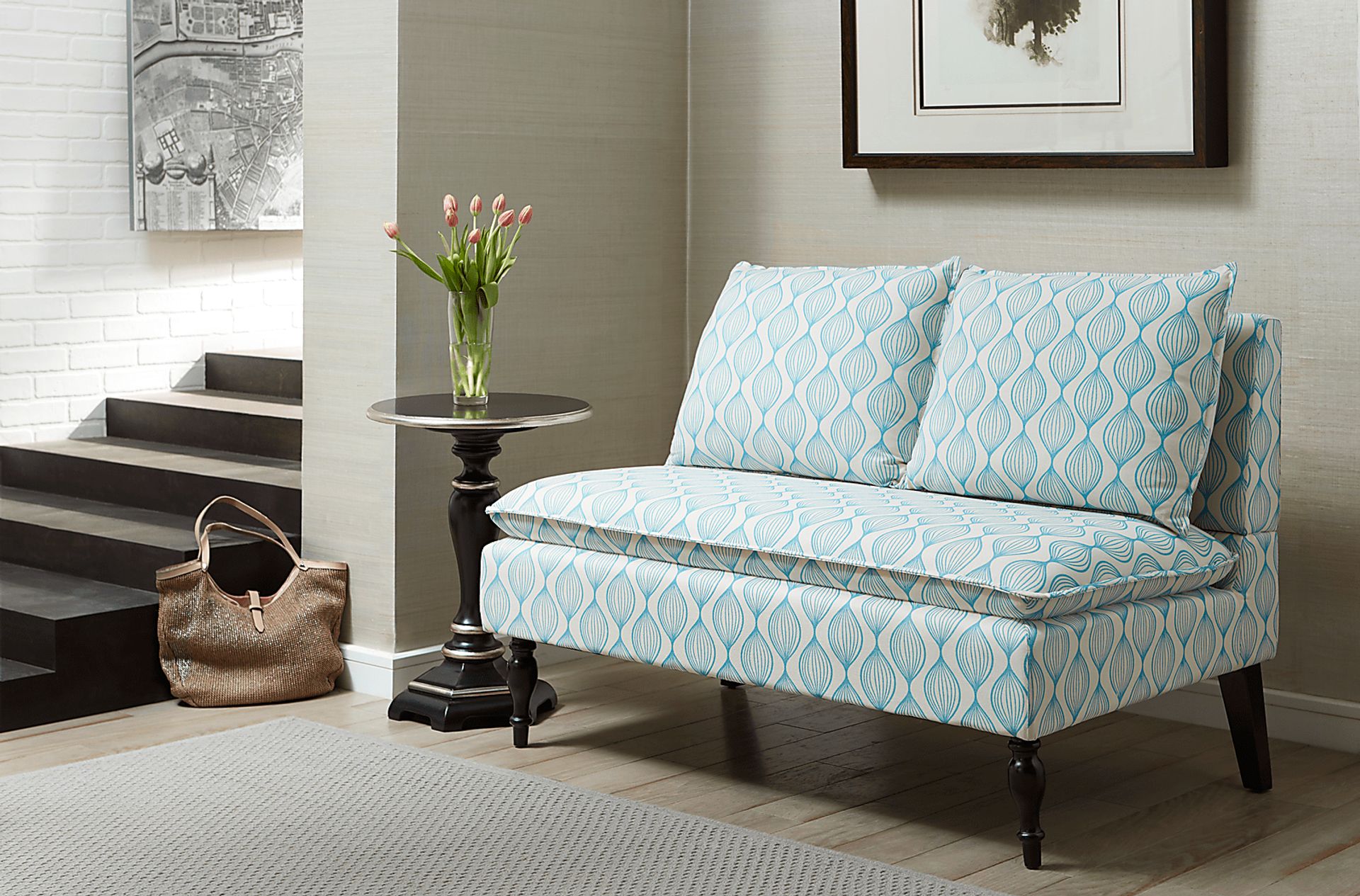 Lilias Blue Banquette - Image 3