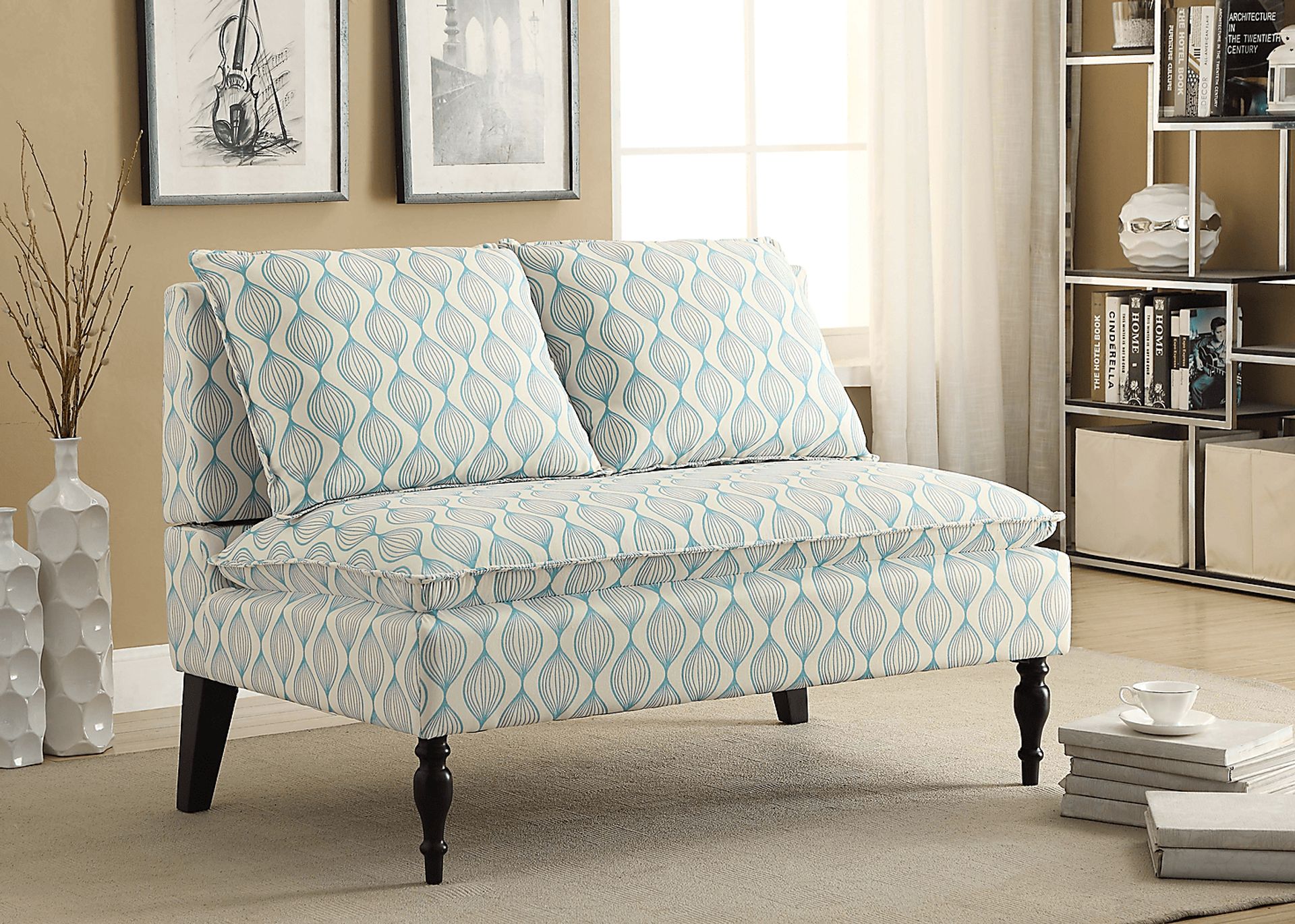 Lilias Blue Banquette - Image 5