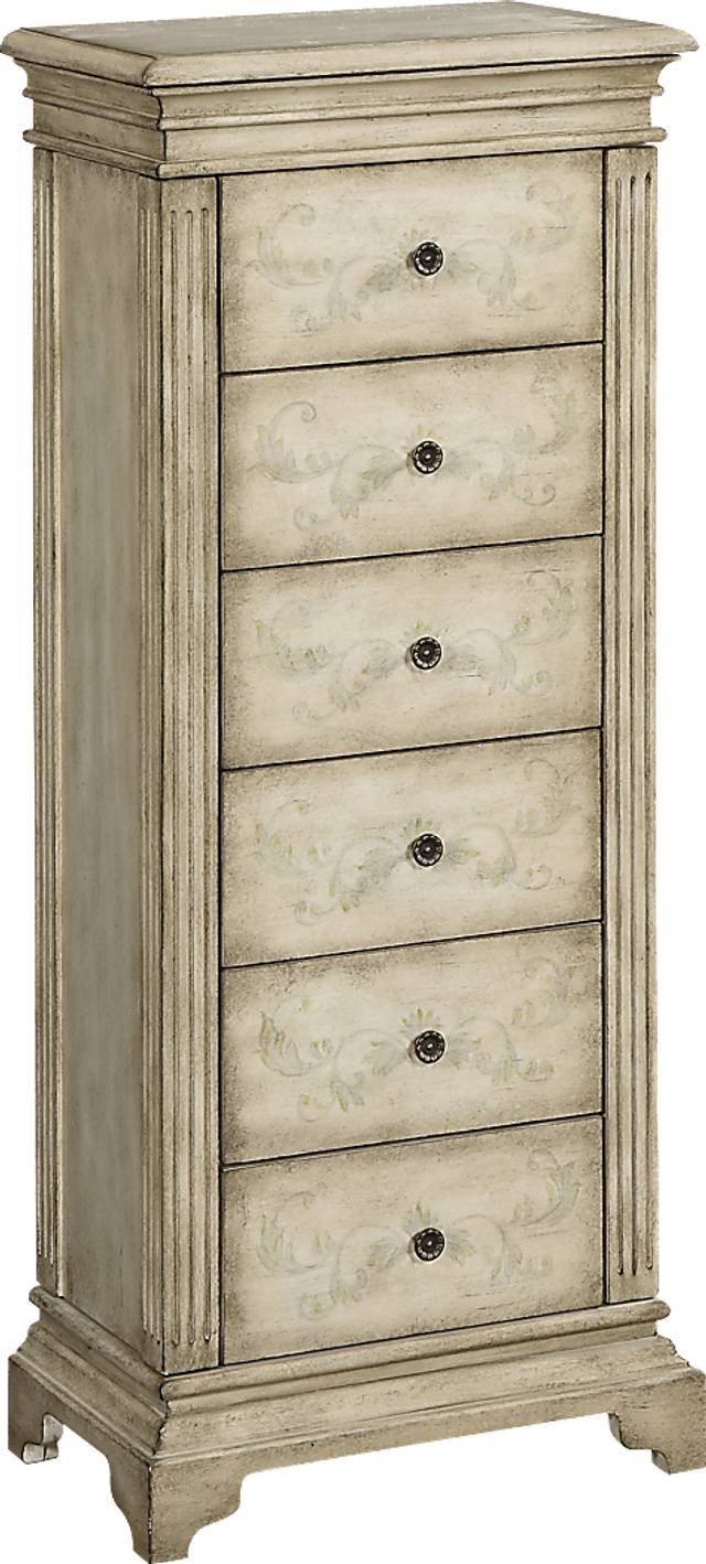 Lilibeth Ivory Jewelry Armoire - Thumbnail - Image 1
