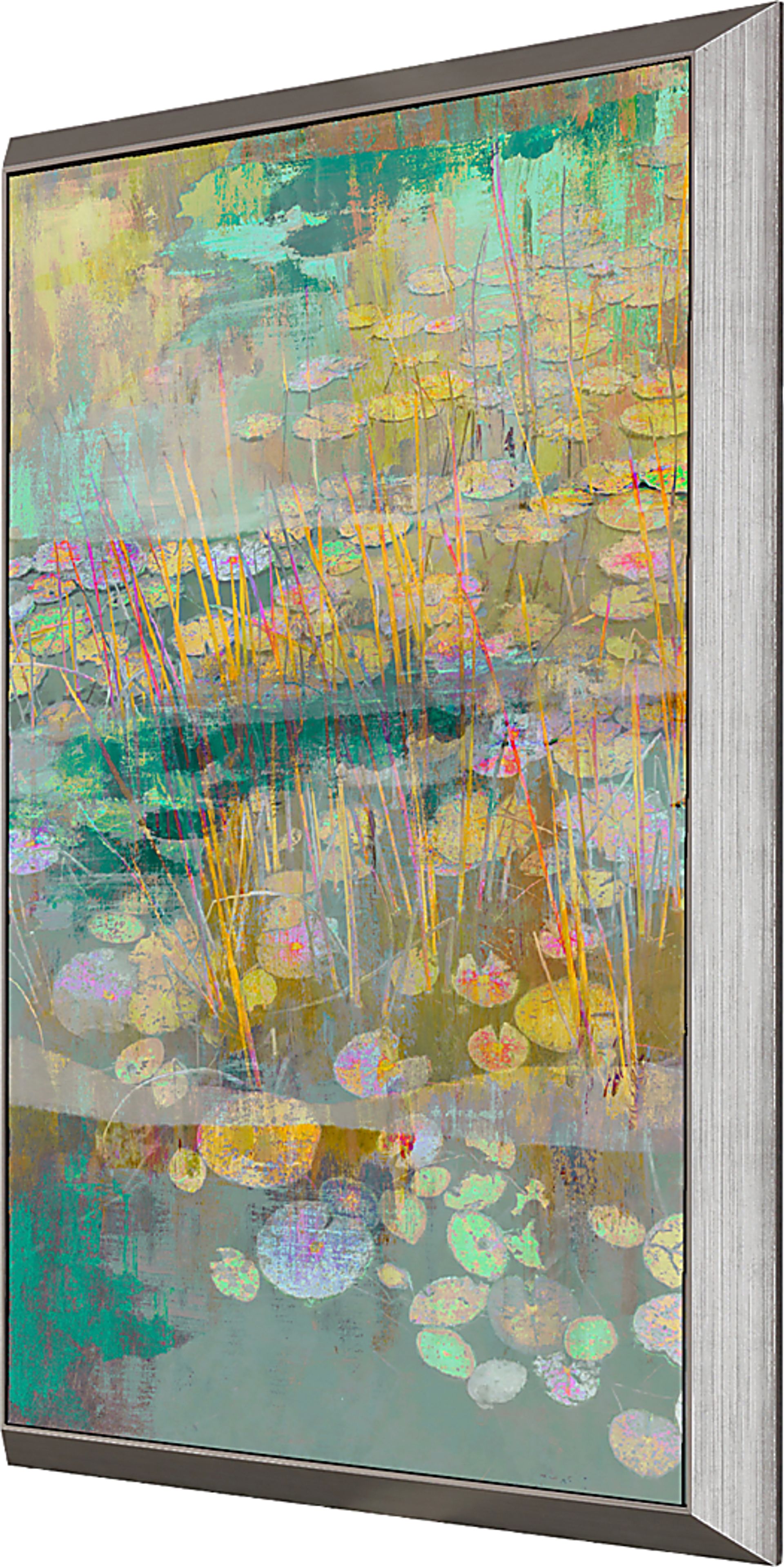 Lilies Look I Blue Framed Artwork - Image 3