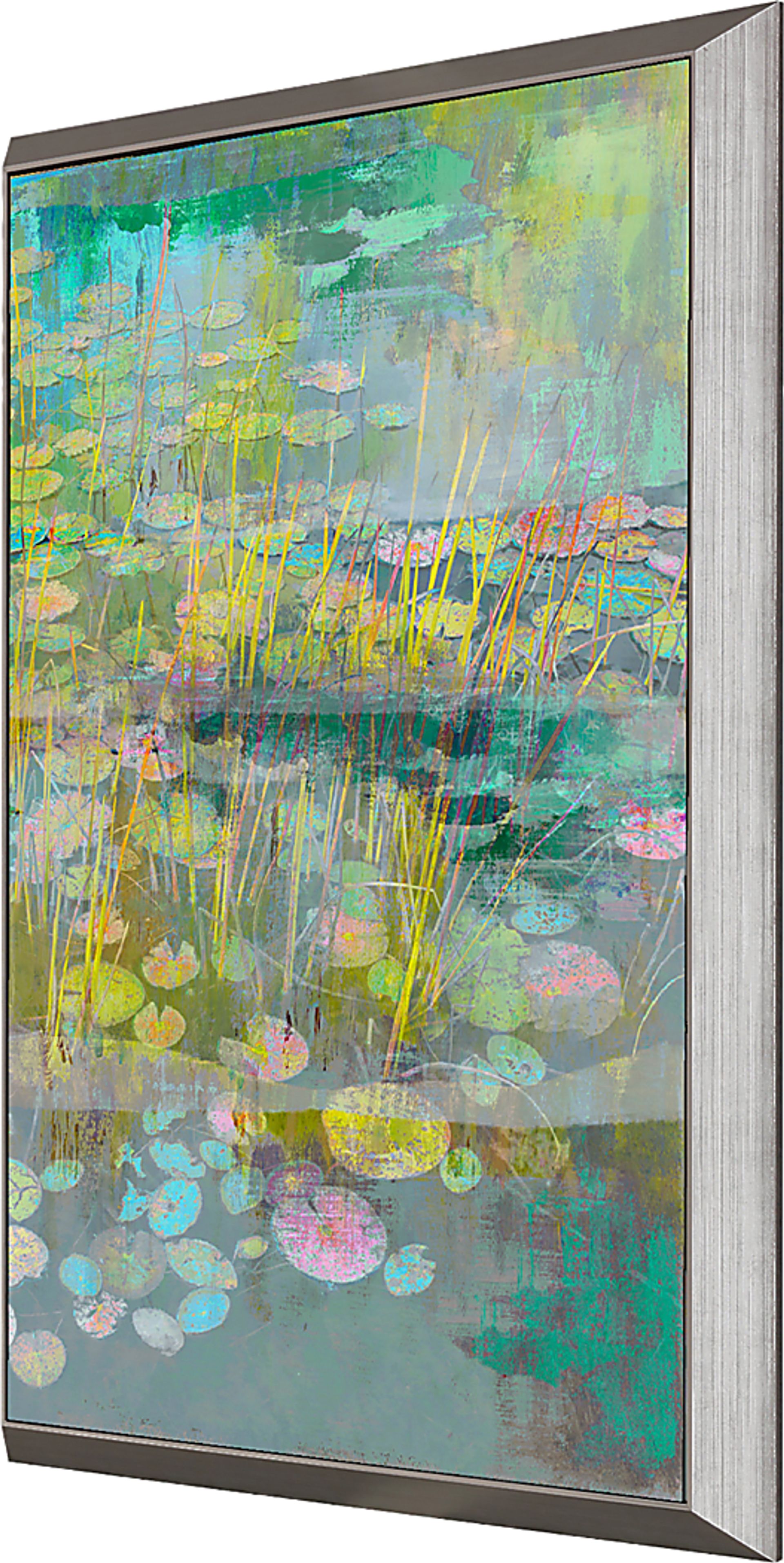 Lilies Look II Blue Framed Artwork - Image 3
