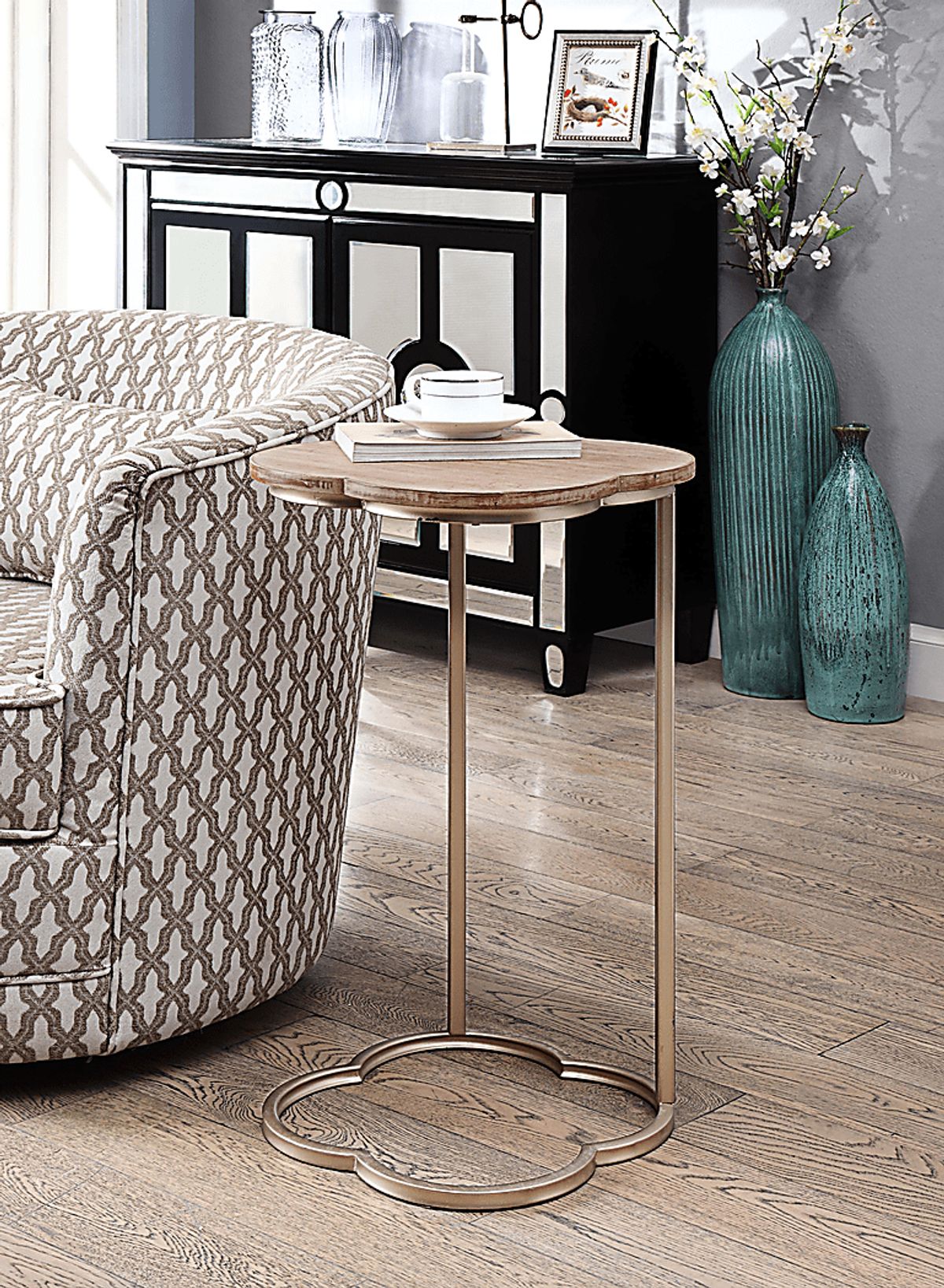 Lille Huy Beige Colors,Light Wood,White Set Of 2 Accent Tables Rooms