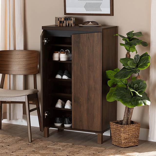 Lilligard Brown Shoe Storage Cabinet - Thumbnail - Image 7