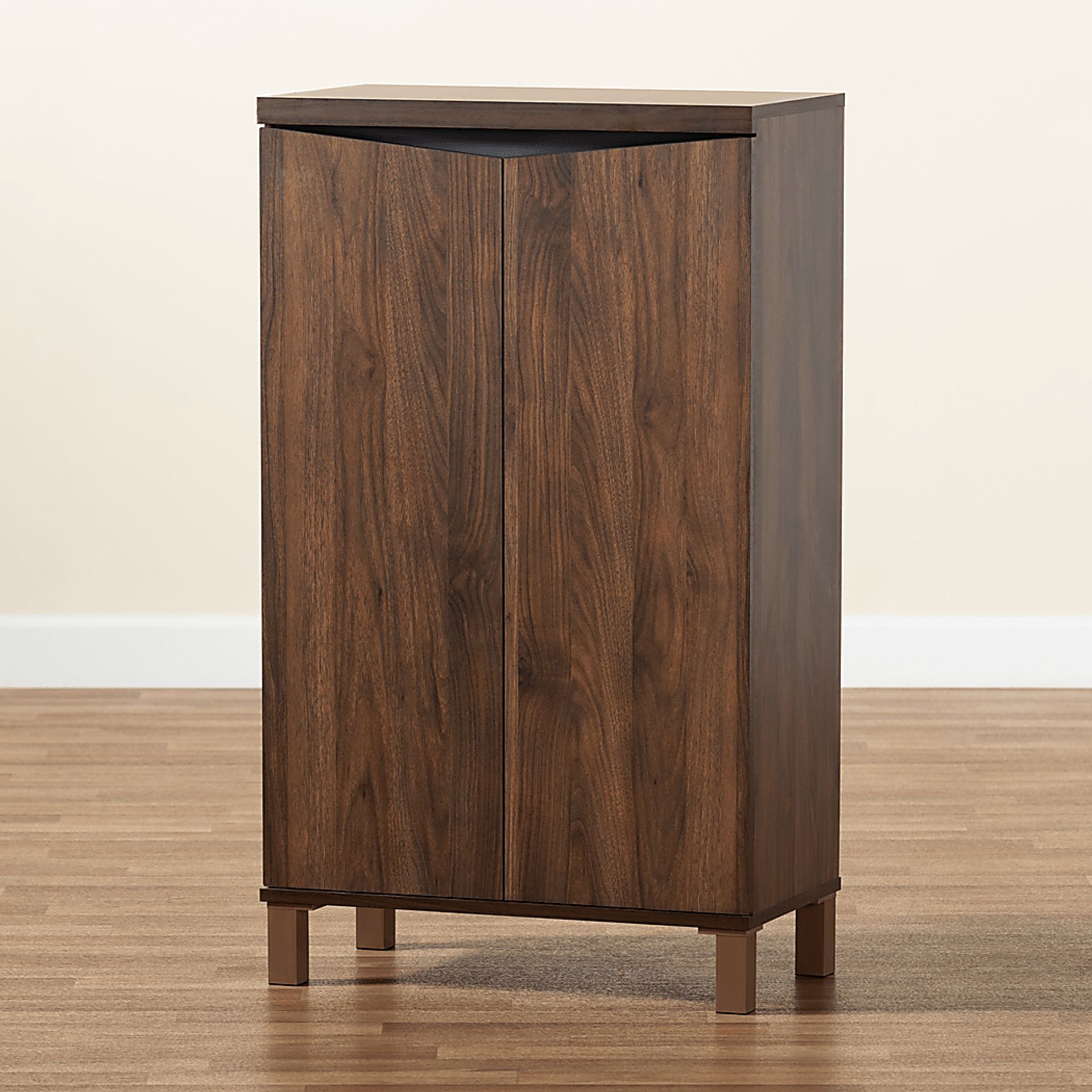 Lilligard Brown Shoe Storage Cabinet - Image 8