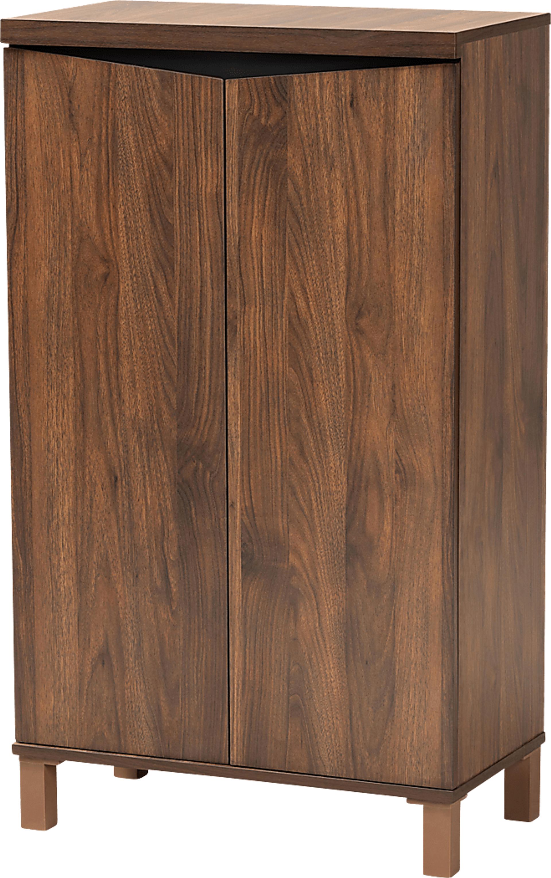 Lilligard Brown Shoe Storage Cabinet - Image 1