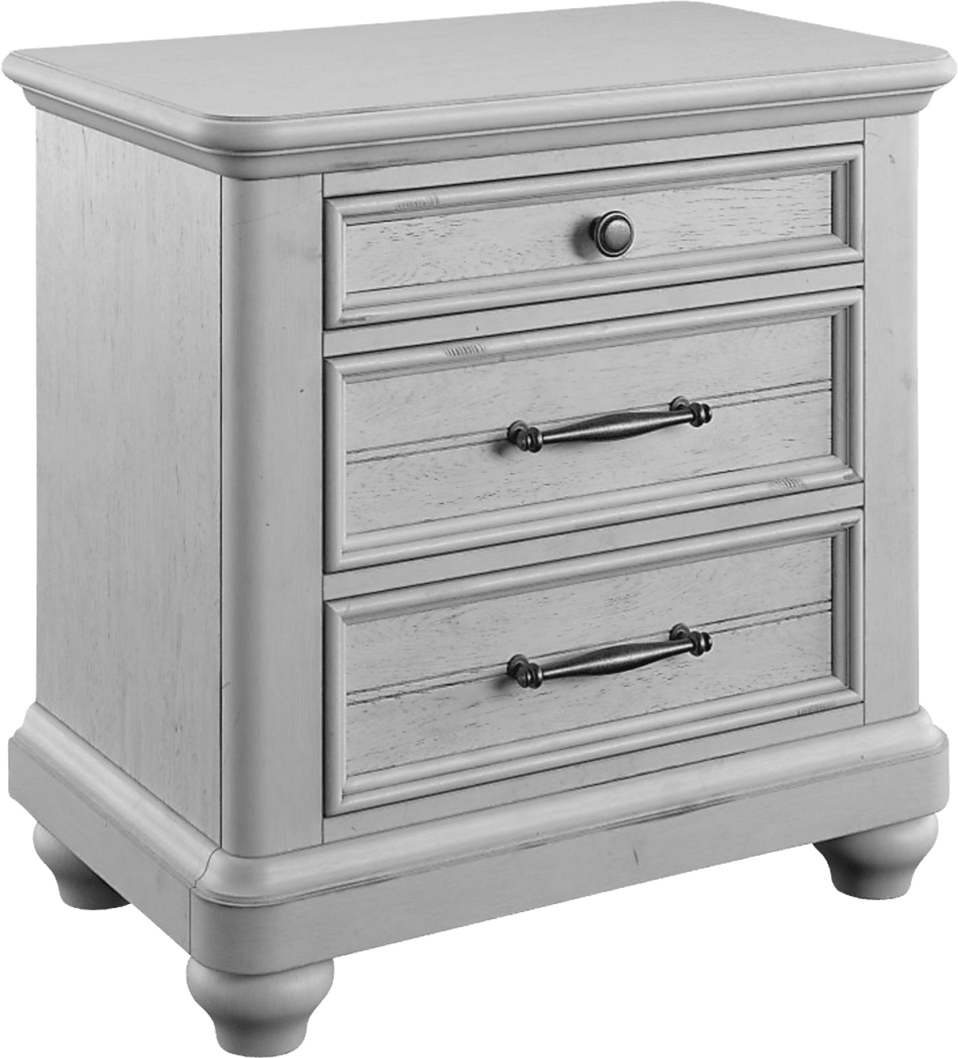 Lilloet Gray Nightstand - Image 1
