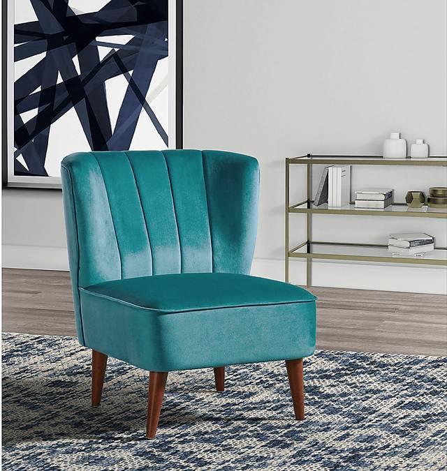 Liloa Blue Accent Chair - Thumbnail - Image 8