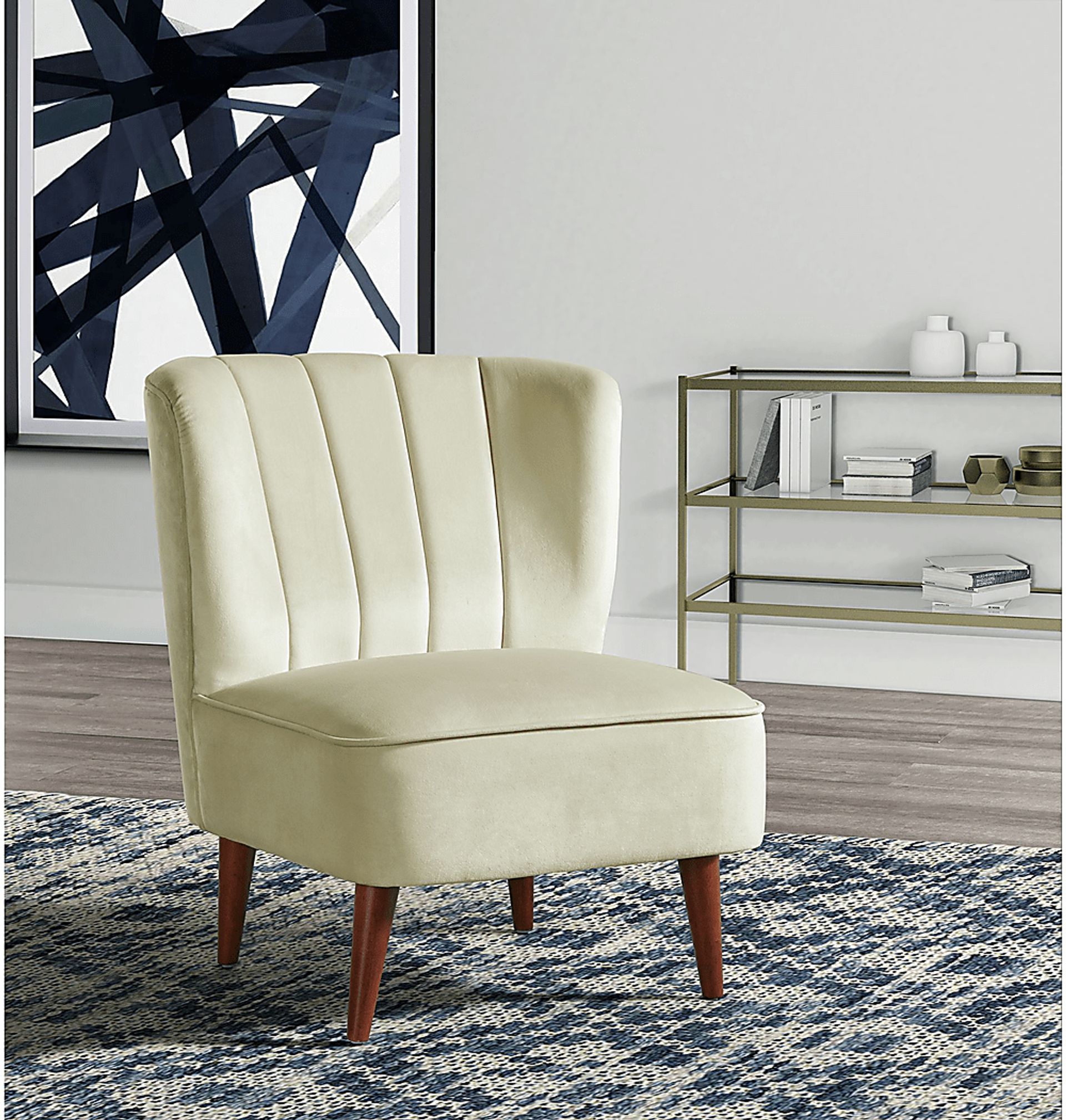 Liloa Cream Accent Chair - Image 8