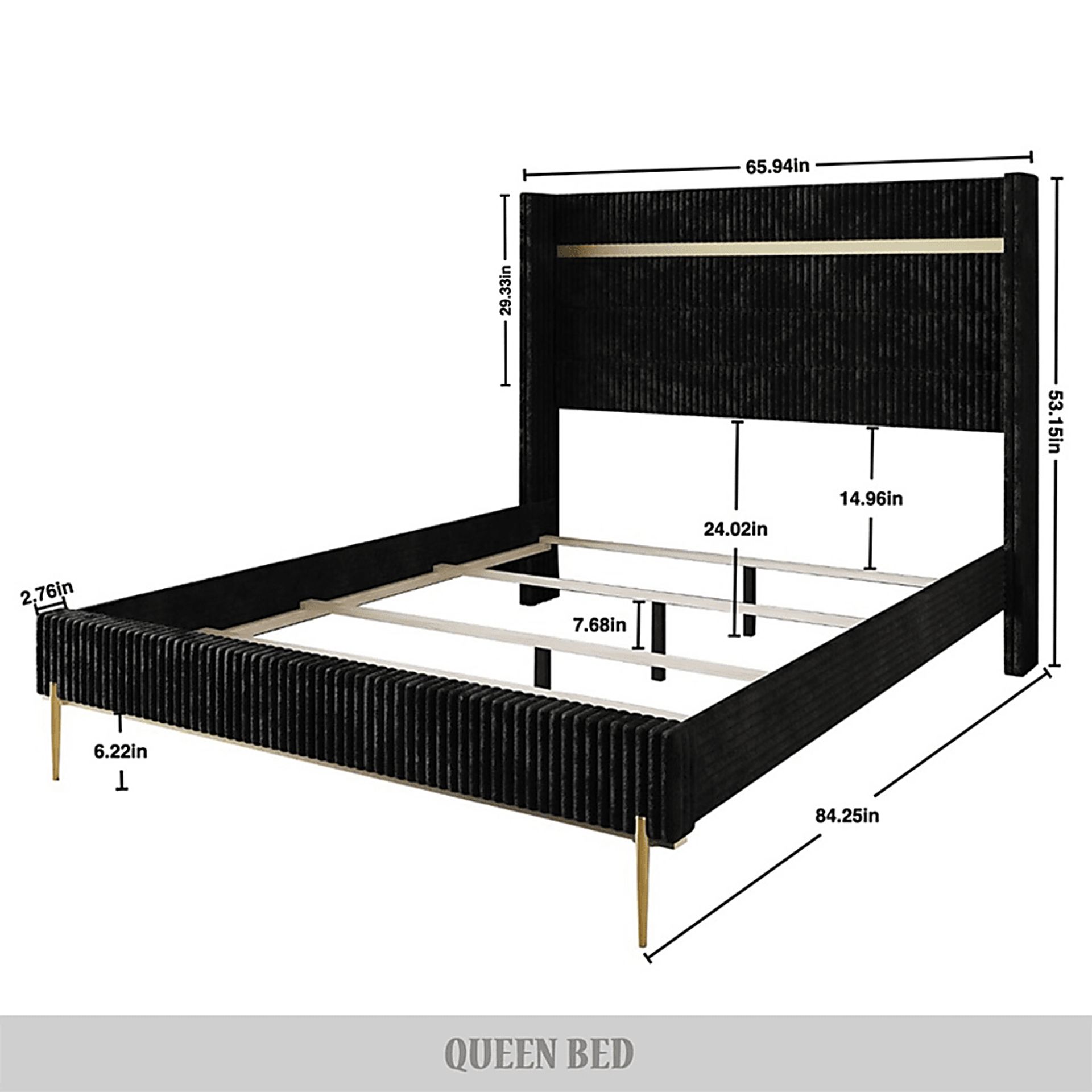 Lilypadway Black Queen Bed - Image 6