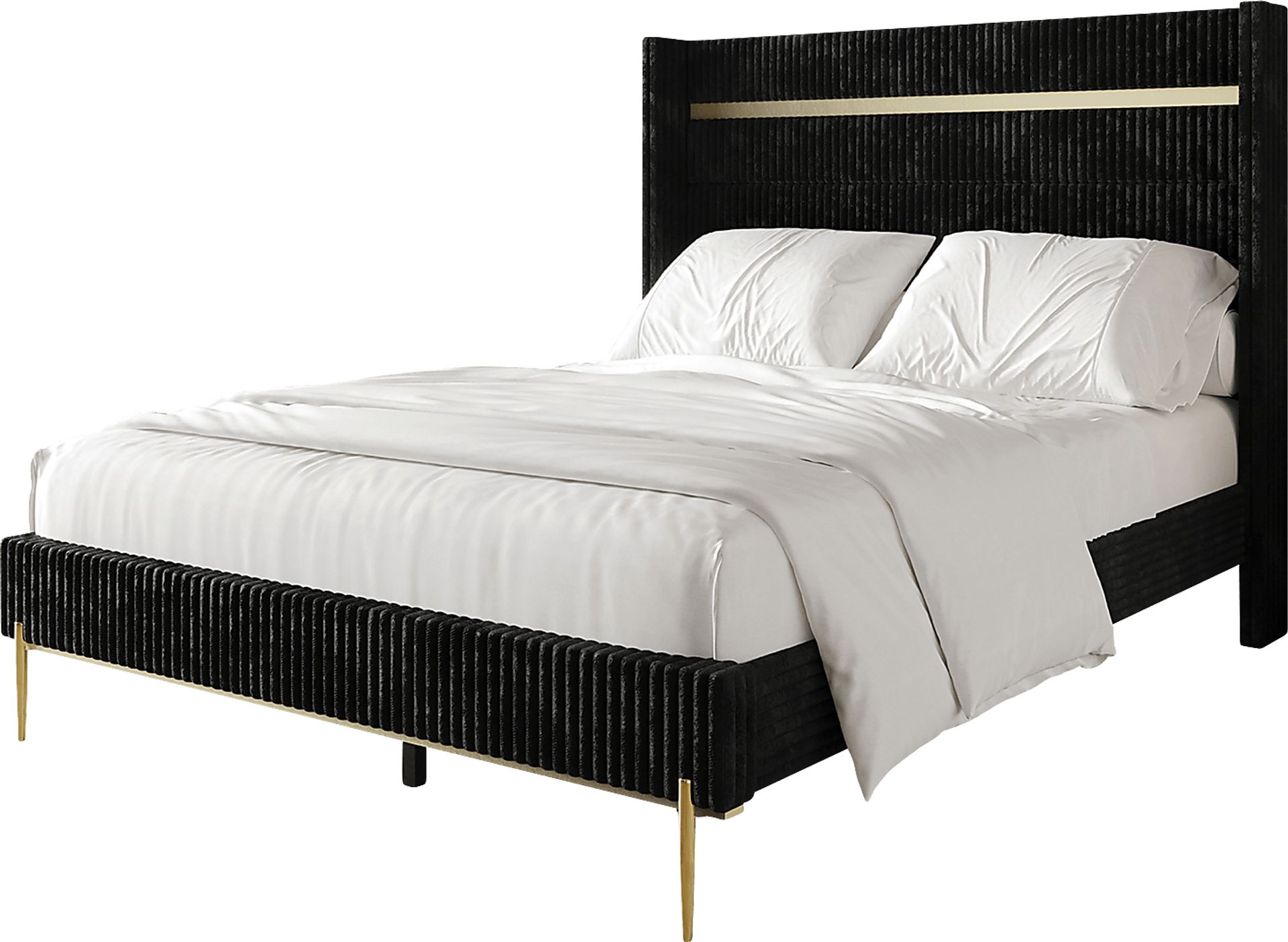 Lilypadway Black Queen Bed - Image 1