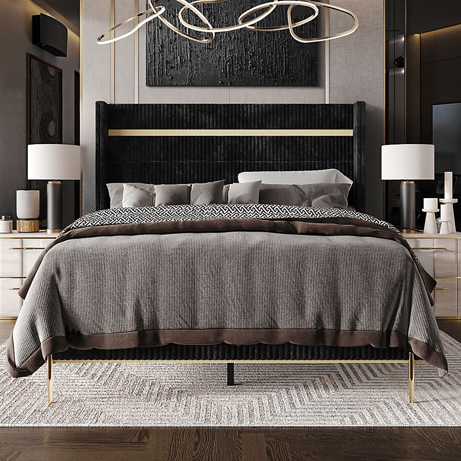 Lilypadway Black Twin Bed - Image 2