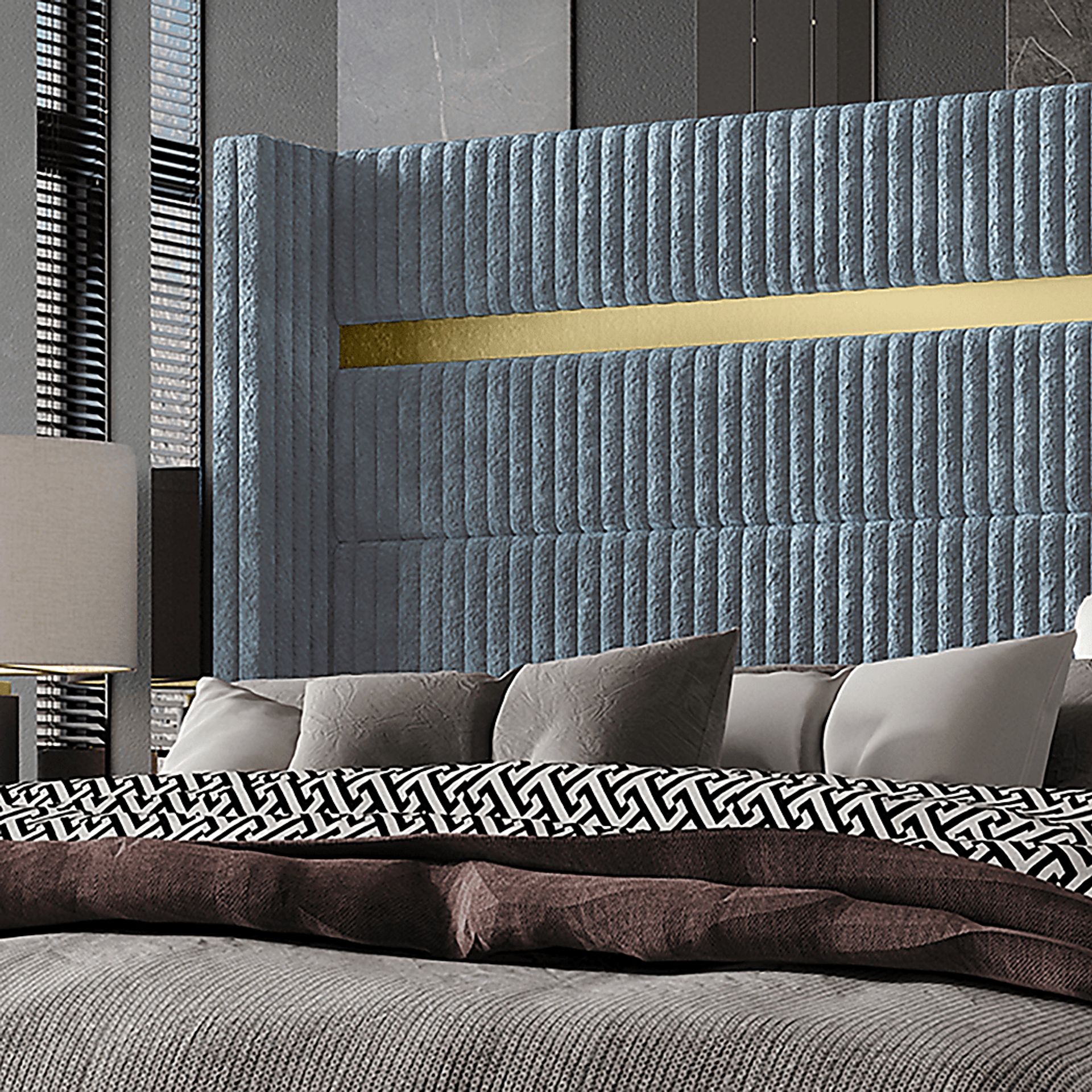 Lilypadway Blue King Bed - Image 4