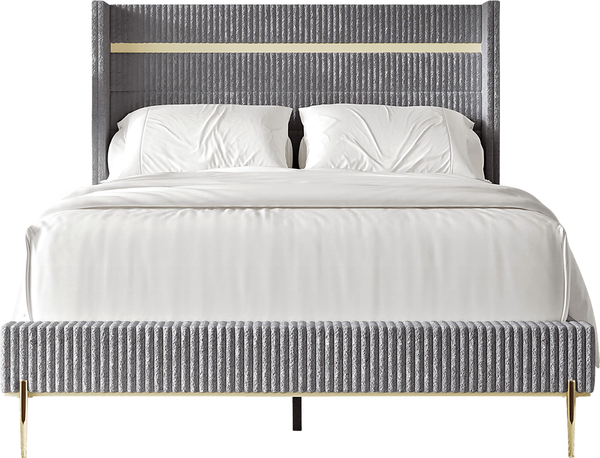 Lilypadway Gray Twin Bed - Image 4