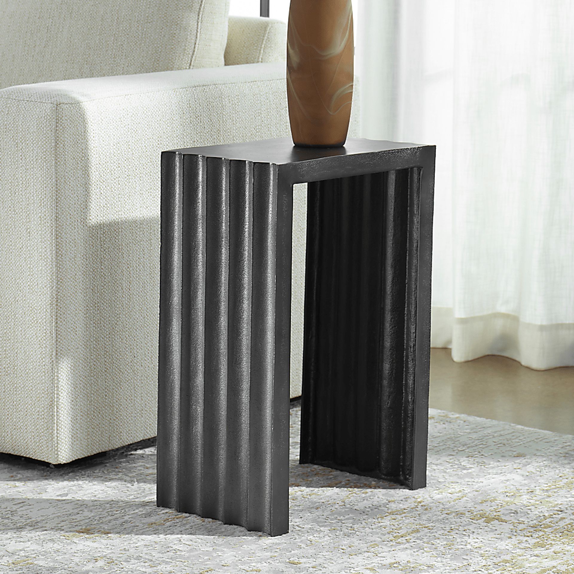 Limada Gray Outdoor End Table - Image 2