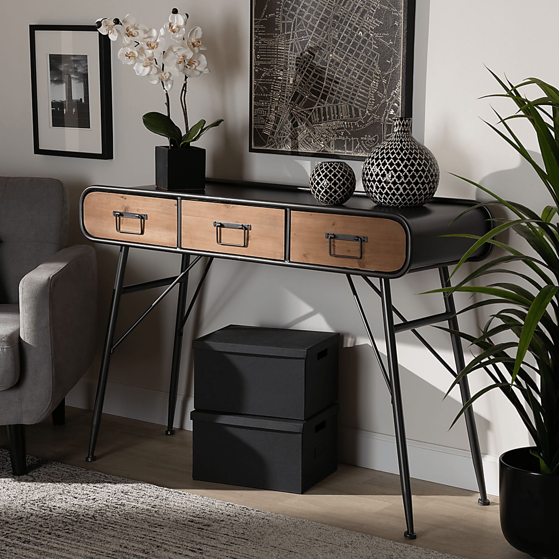 Limekiln Brown Sofa Table - Image 7