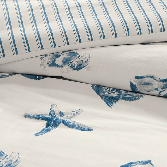 Limekiln White Blue 3 Pc Twin Comforter Set - Thumbnail - Image 3