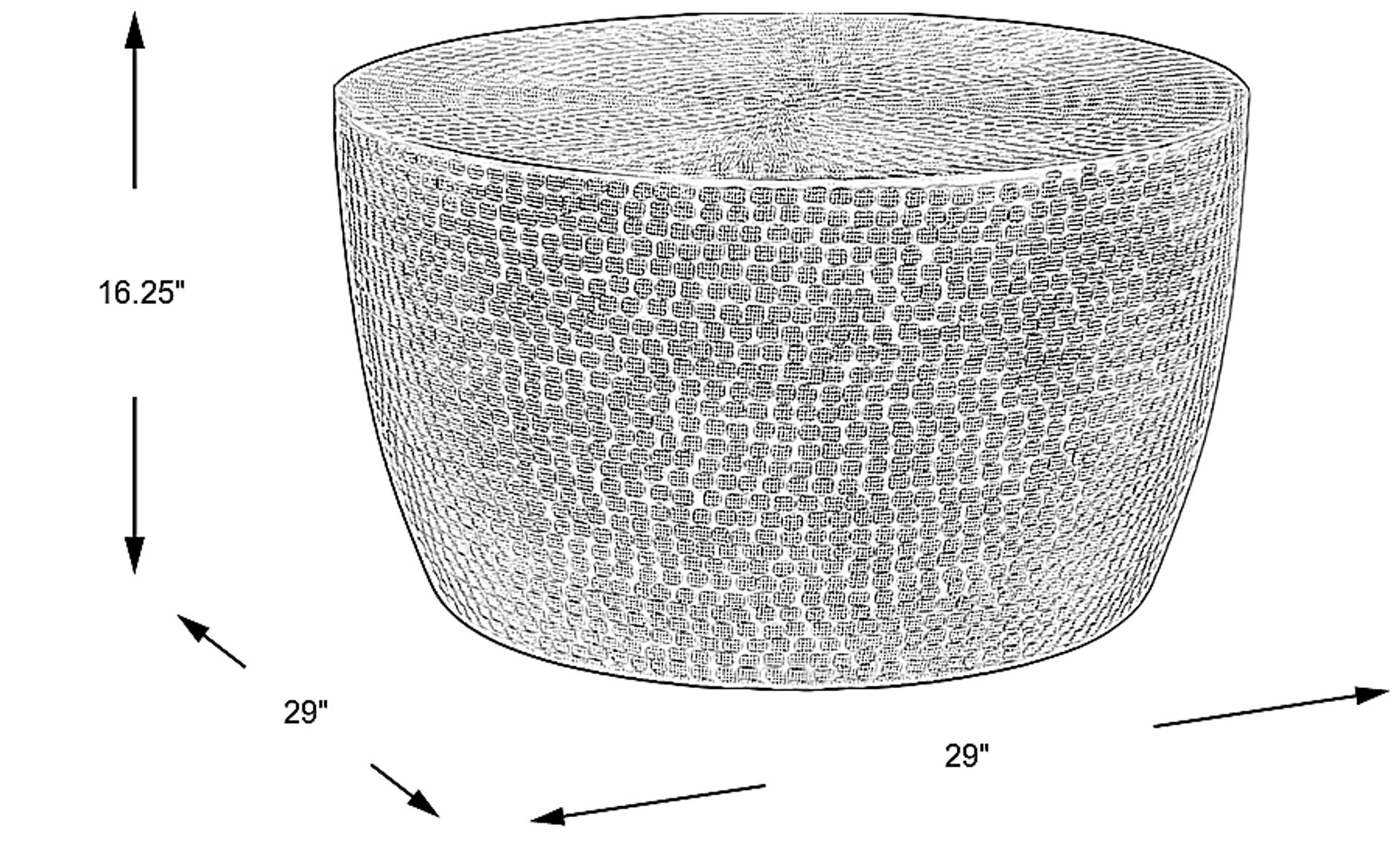 Dimension Image. Please refer to the Dimension Tab on this page for dimension details.