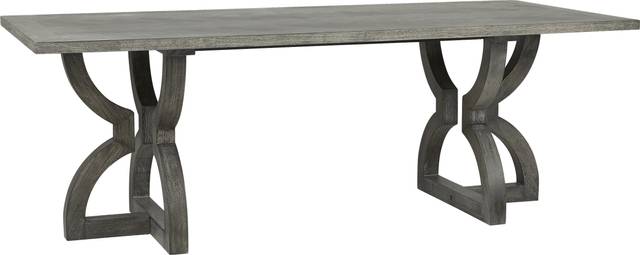 Lina Gray Rectangle Dining Table - Thumbnail - Image 1