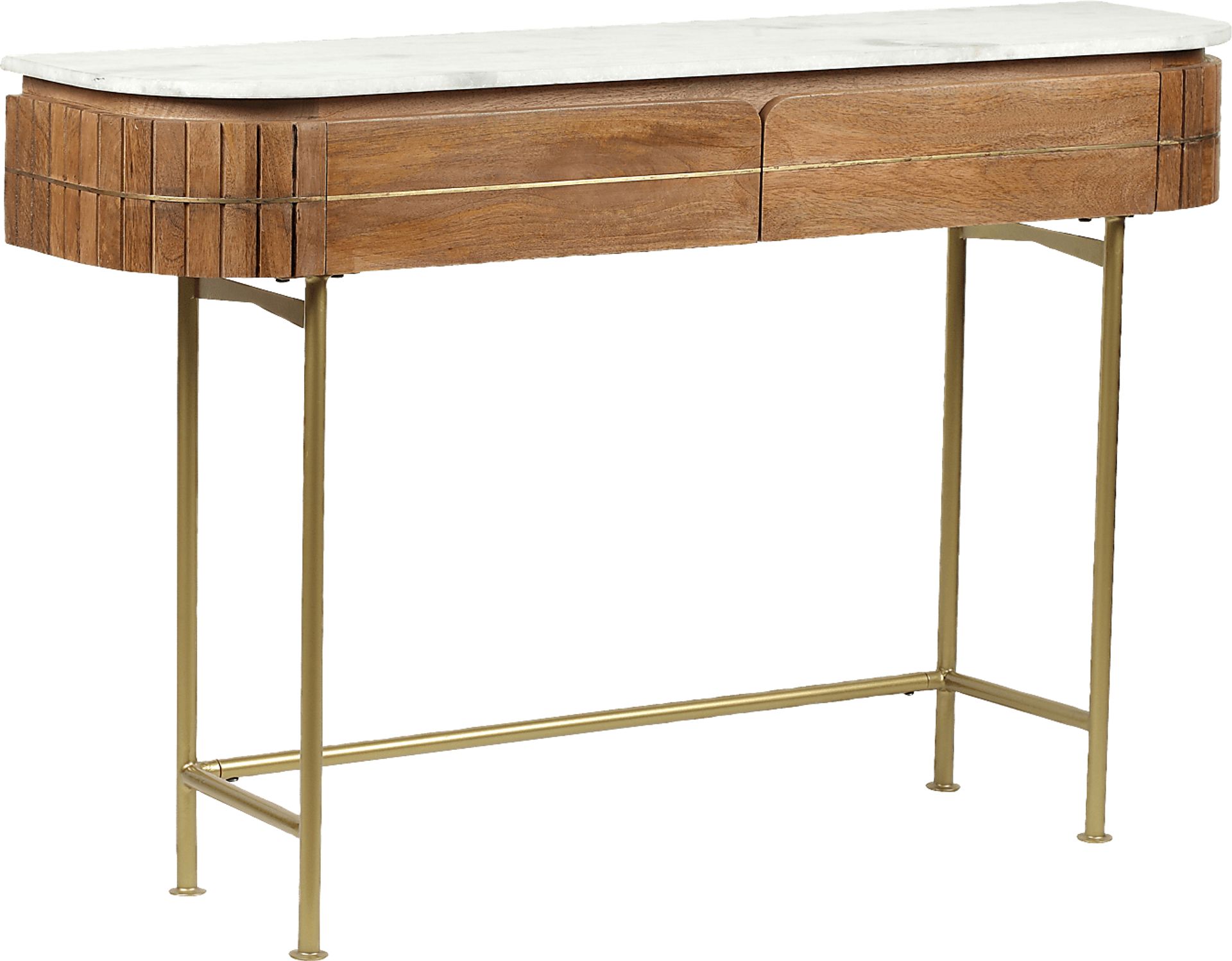 Linbard Brown Sofa Table - Image 1