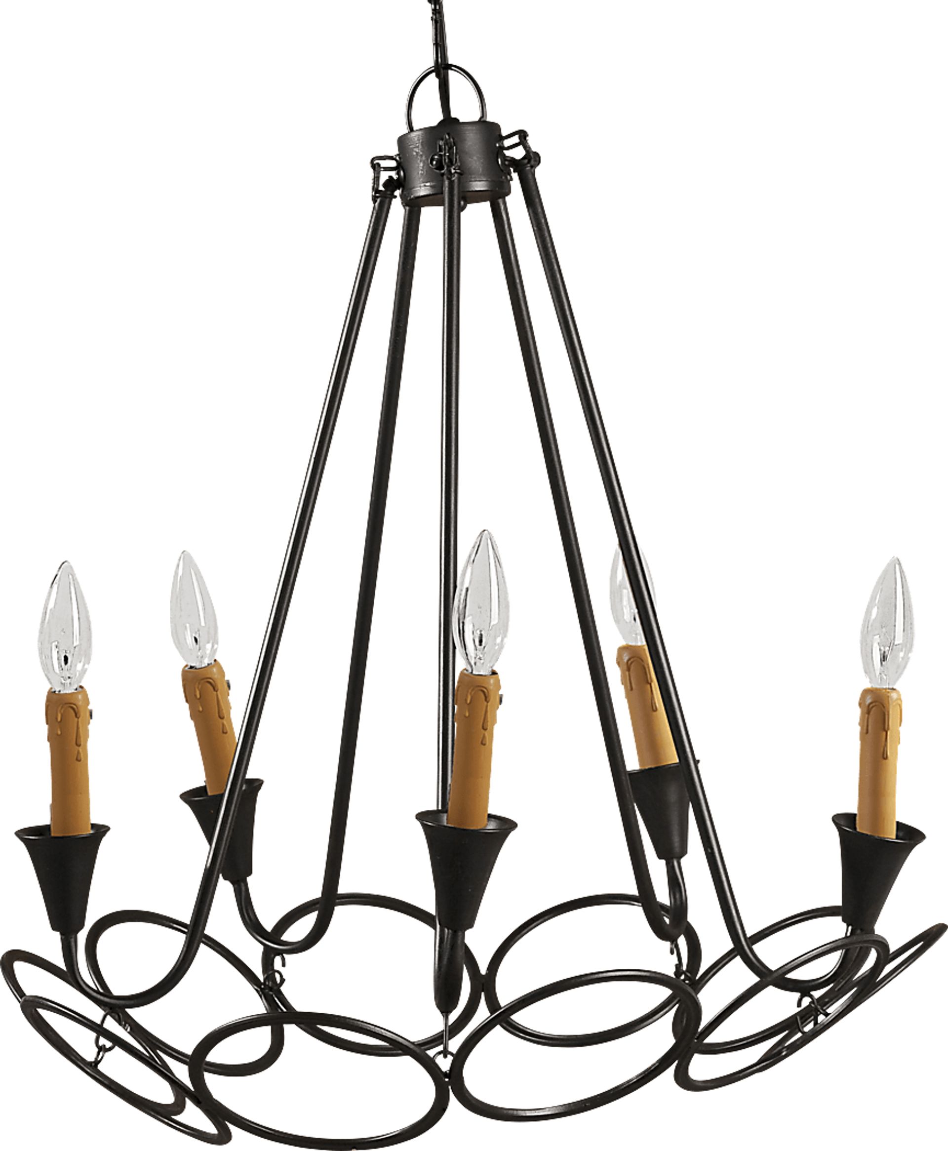 Lincoln Lane Black Chandelier - Image 1