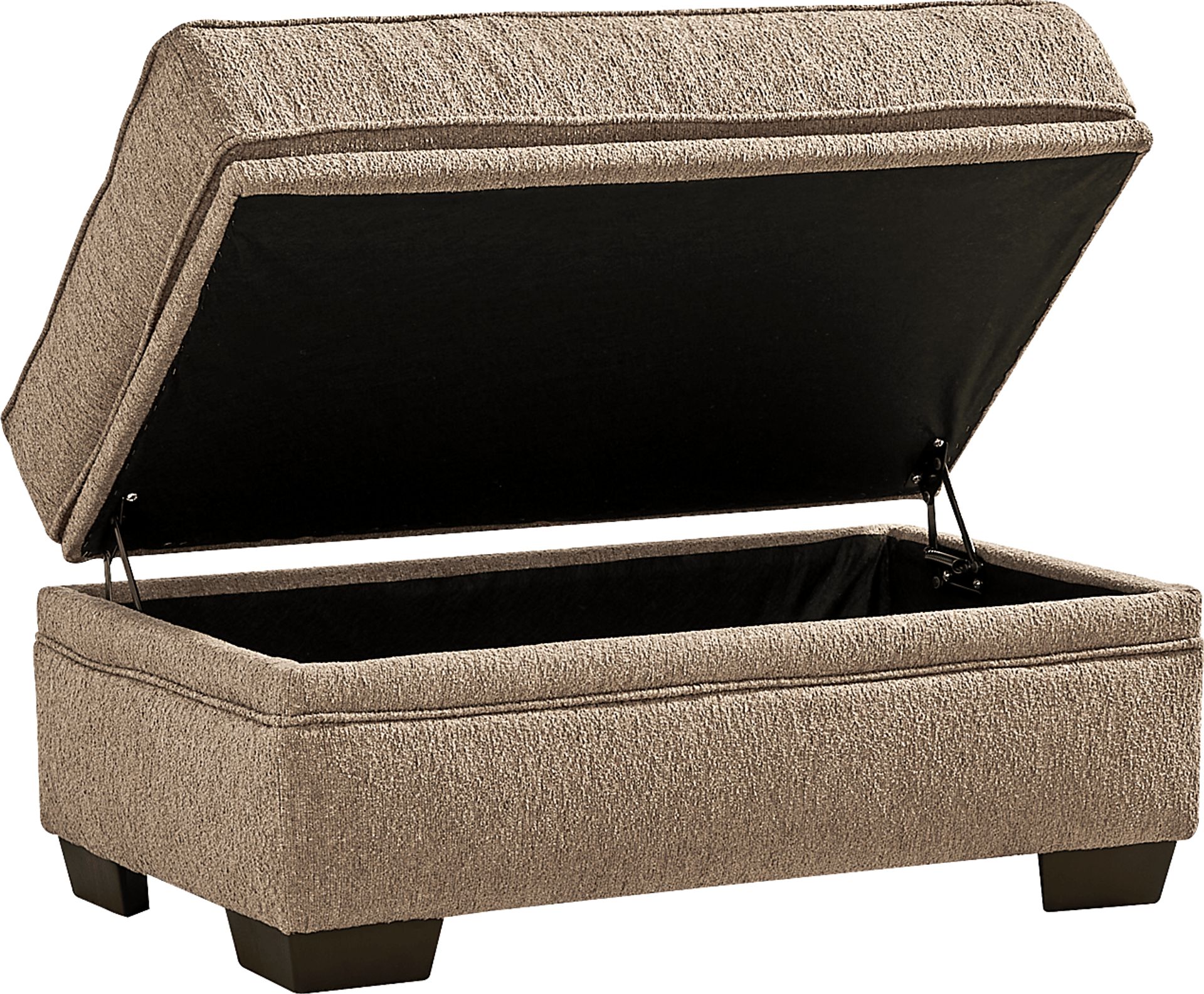 Lincoln Park Latte Storage Cocktail Ottoman - Image 2