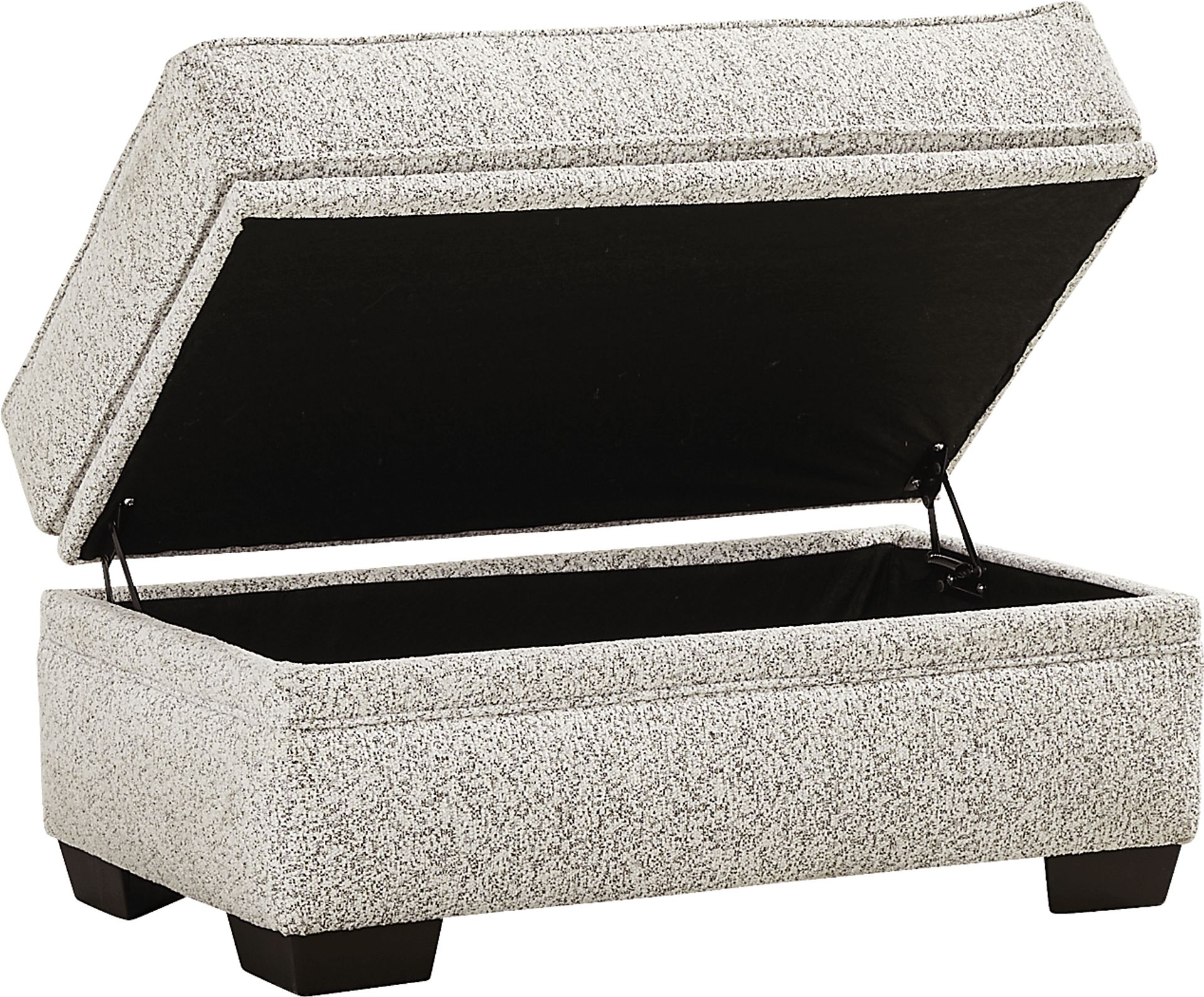 Lincoln Park Off-White Storage Cocktail Ottoman - Image 3