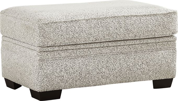 Lincoln Park Off-White Storage Cocktail Ottoman