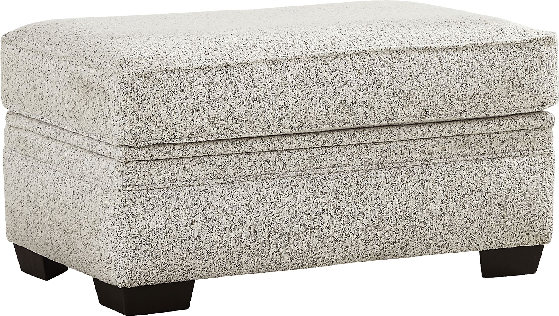 Lincoln Park Off-White Storage Cocktail Ottoman - Image 1