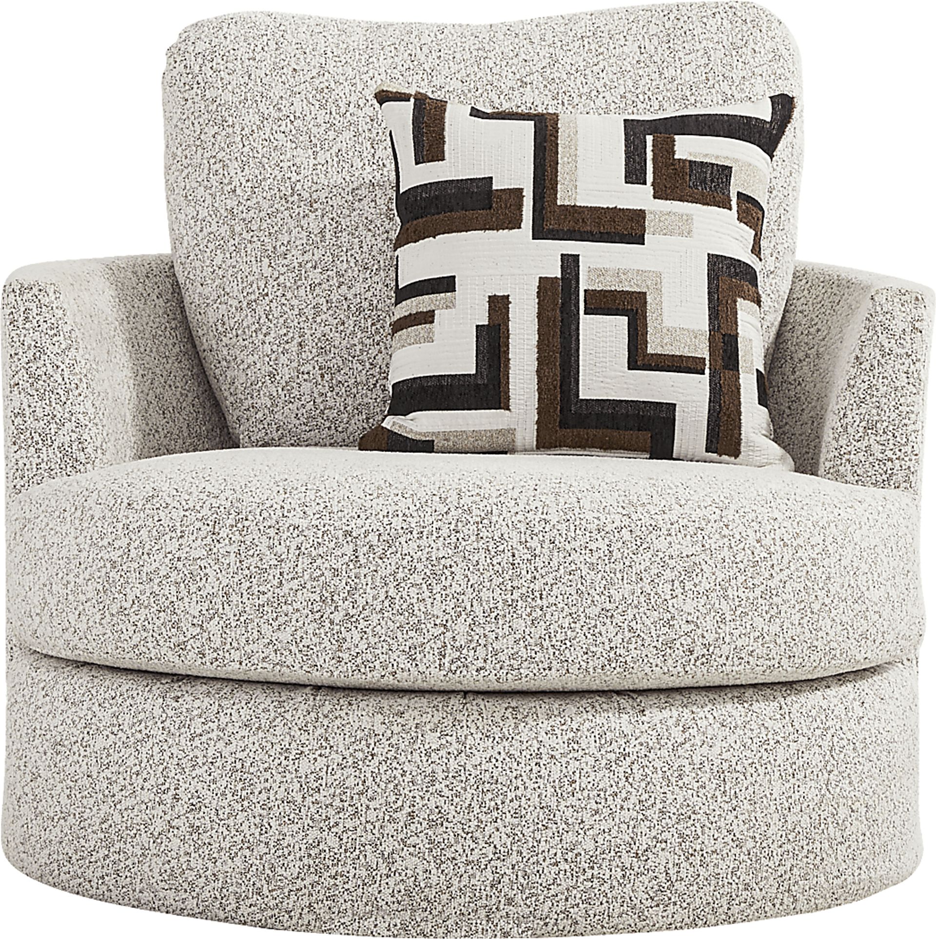 Lincoln Park Off-White Swivel Chair - Image 2