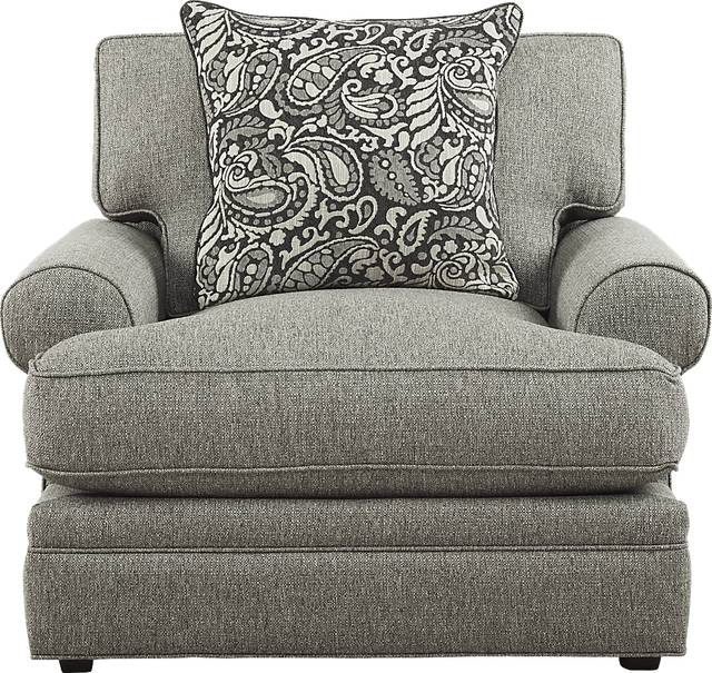 Cindy Crawford Home Lincoln Square Gray Chair - Thumbnail - Image 2