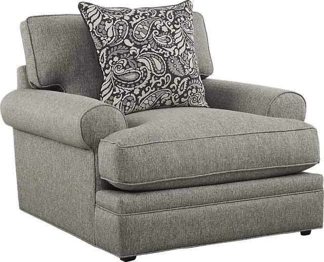 Cindy Crawford Home Lincoln Square Gray Chair - Thumbnail - Image 1