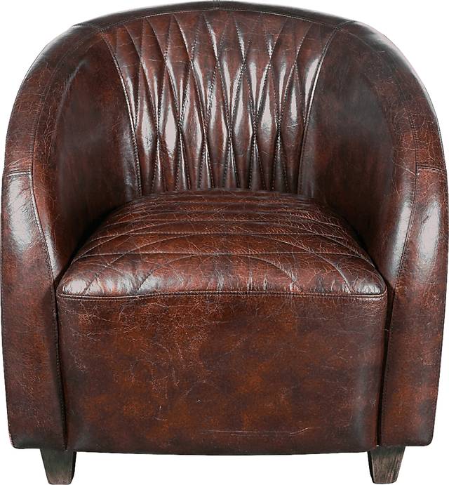 Lincolonshire Brown Accent Chair - Thumbnail - Image 2
