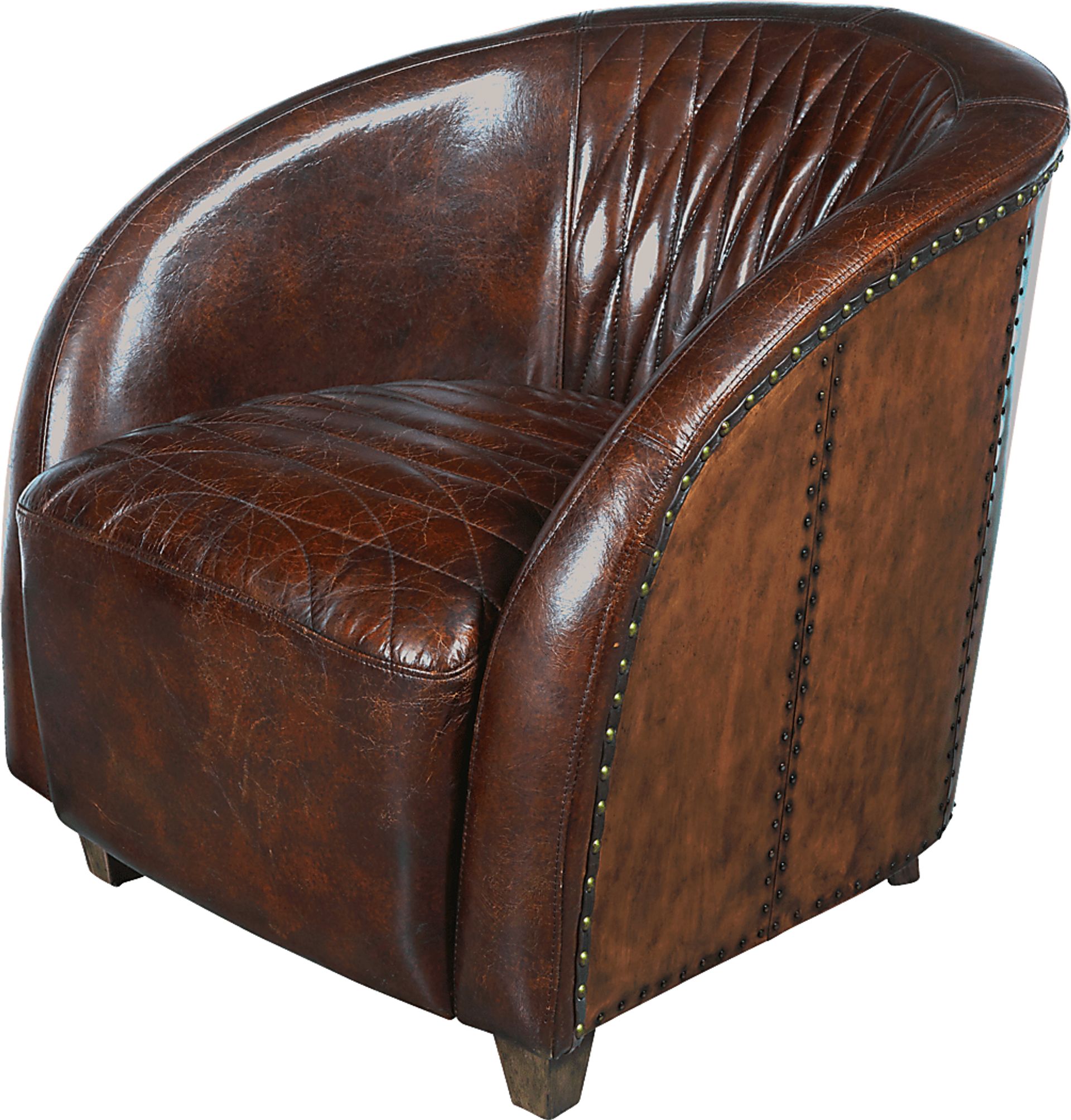 Lincolonshire Brown Accent Chair - Image 3