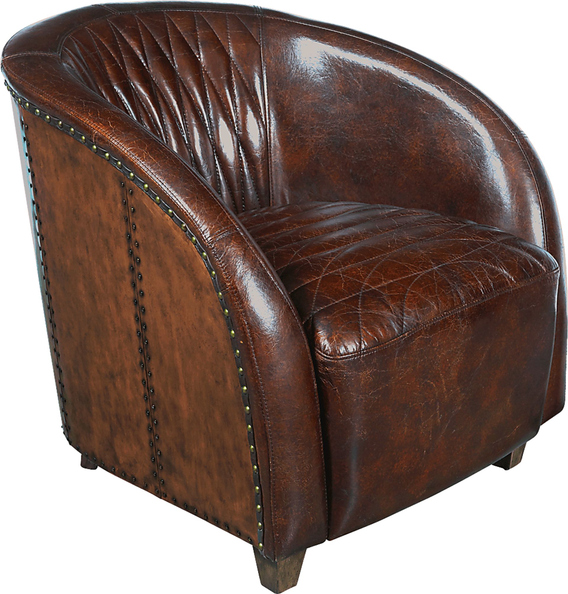 Lincolonshire Brown Accent Chair - Image 1