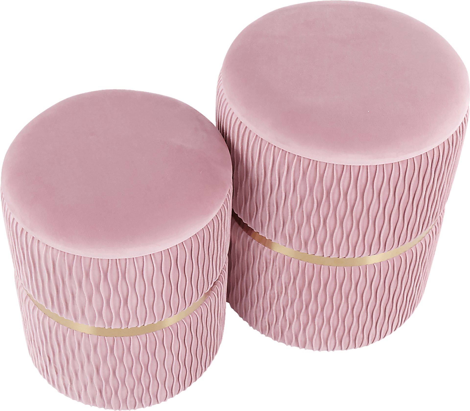 Lincoya Blush Ottoman, Set of 2 - Image 2