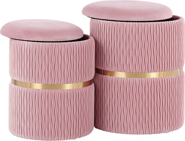 Lincoya Blush Ottoman, Set of 2 - Thumbnail - Image 4