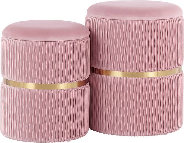 Lincoya Blush Ottoman, Set of 2 - Thumbnail - Image 1