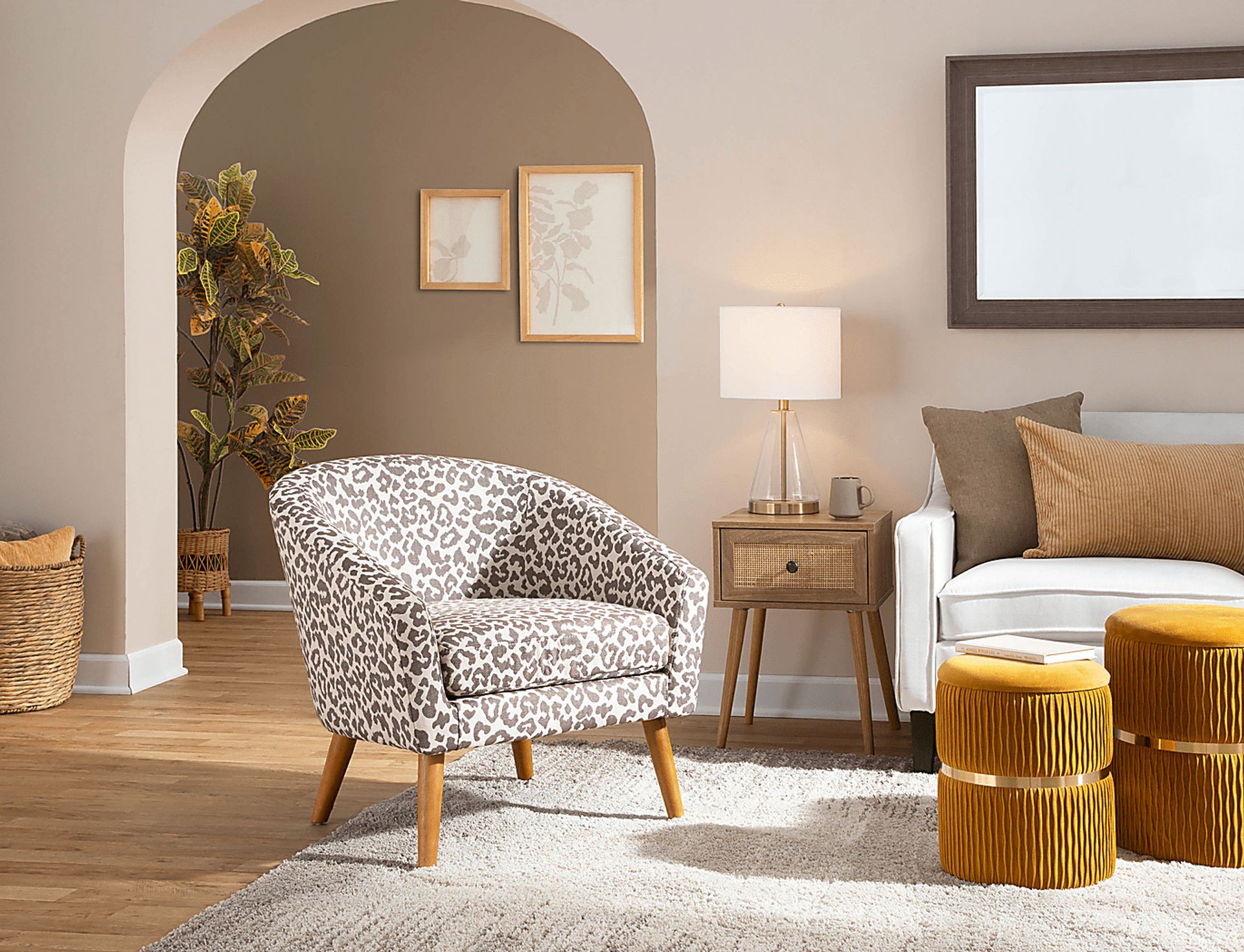 Lincoya Orange Ottoman, Set of 2 - Image 7