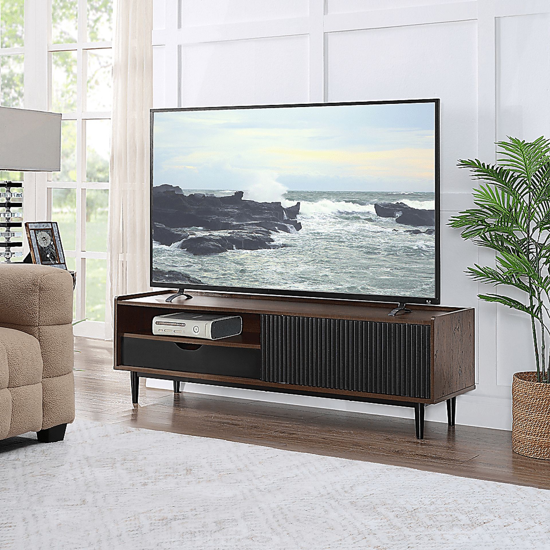 Lindall Black 59.5 in. Console - Image 2