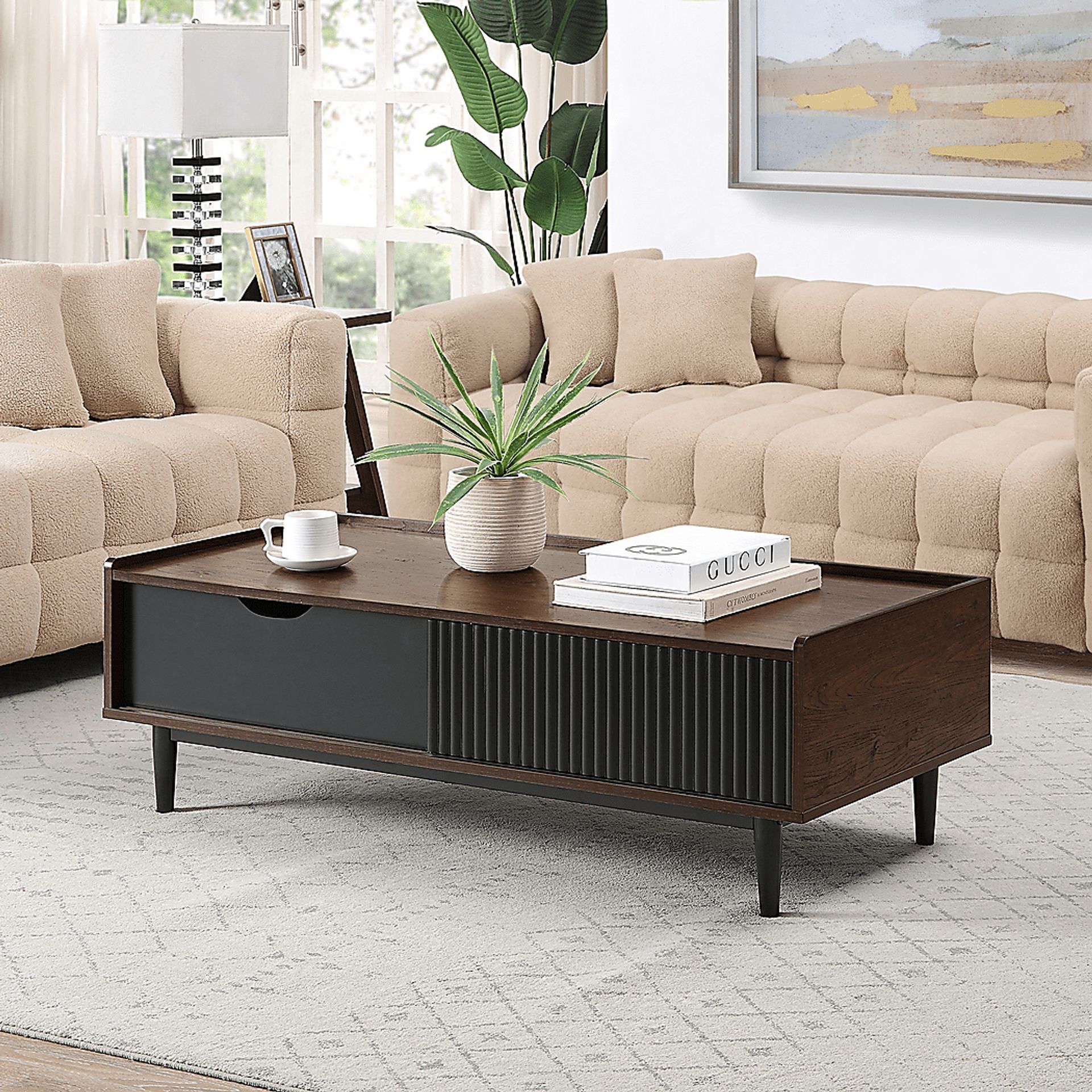 Lindall Black Cocktail Table - Image 2