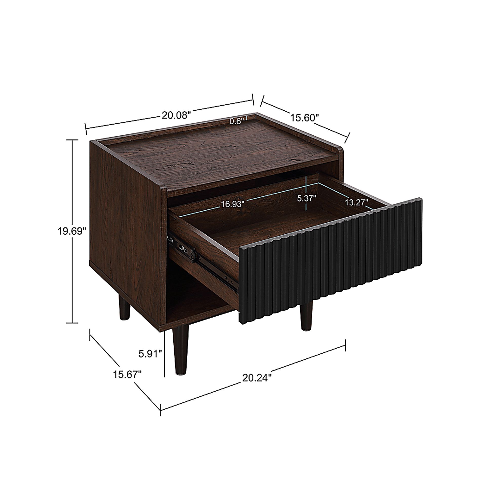 Lindall Black Nightstand - Image 11