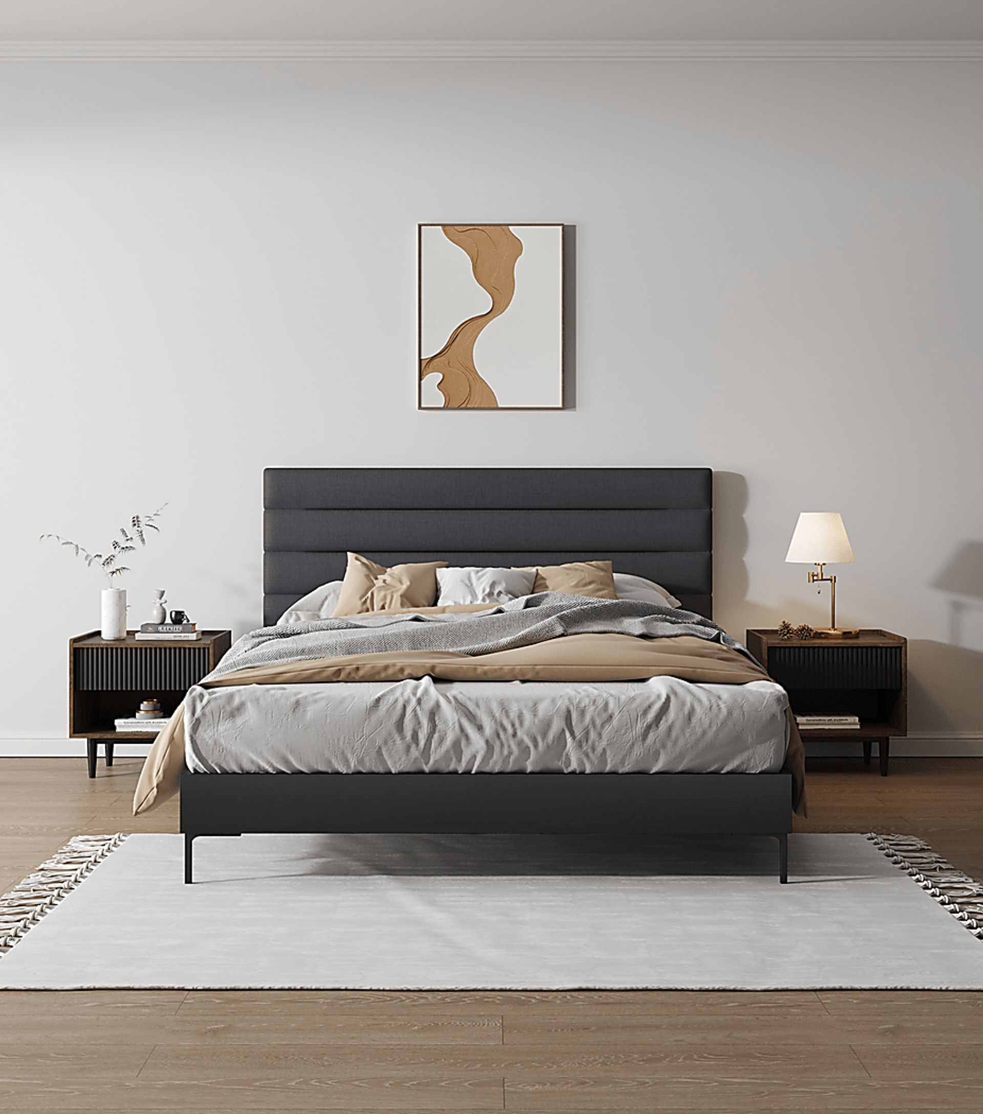 Lindall Black Nightstand - Image 3