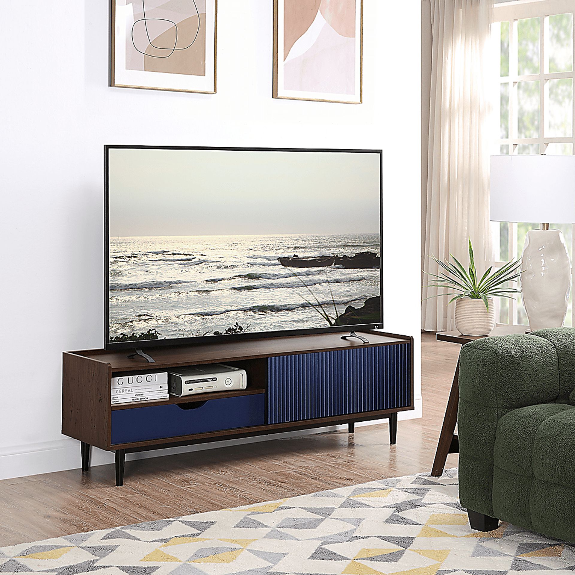 Lindall Navy 59.5 in. Console - Image 2
