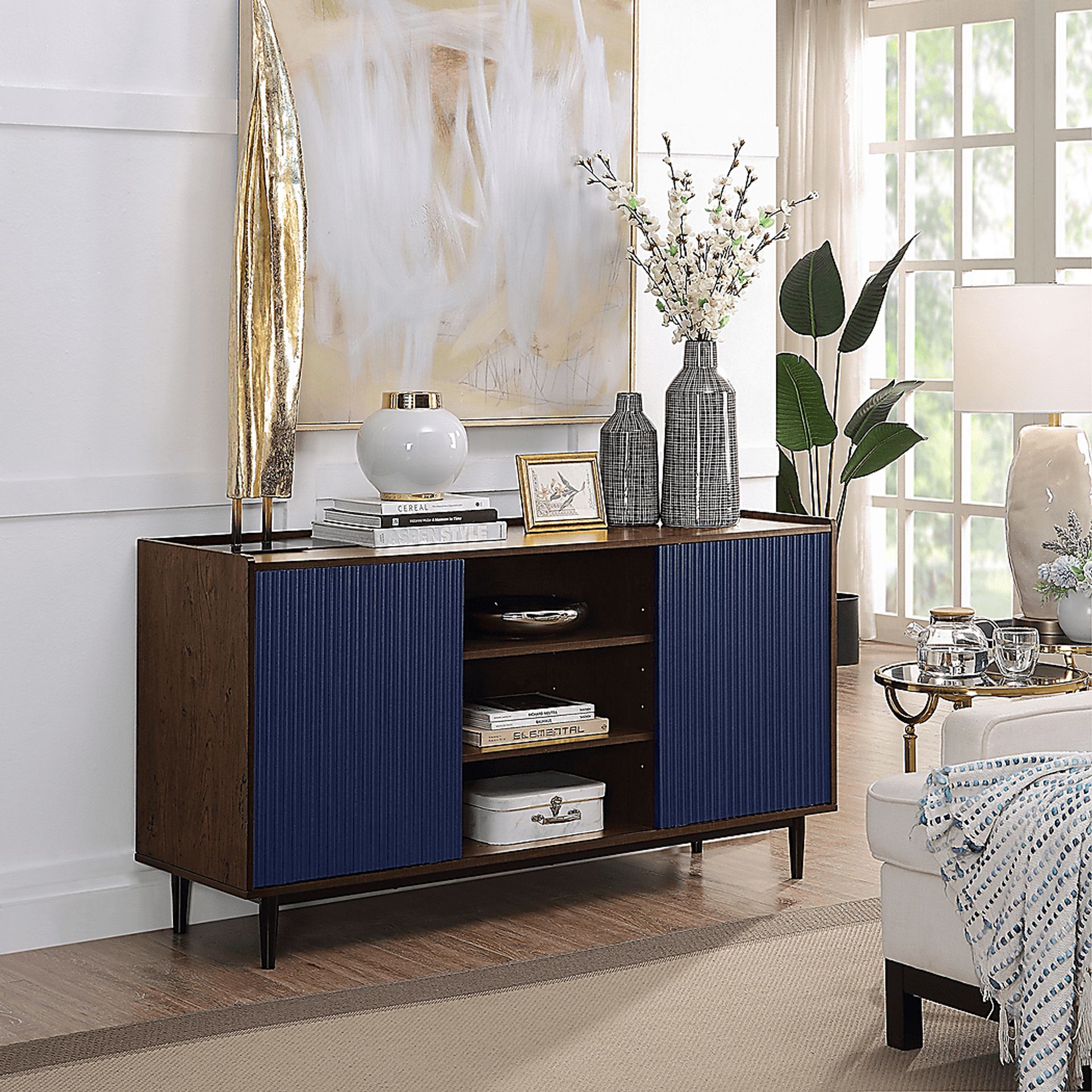 Lindall Navy Sideboard - Image 2