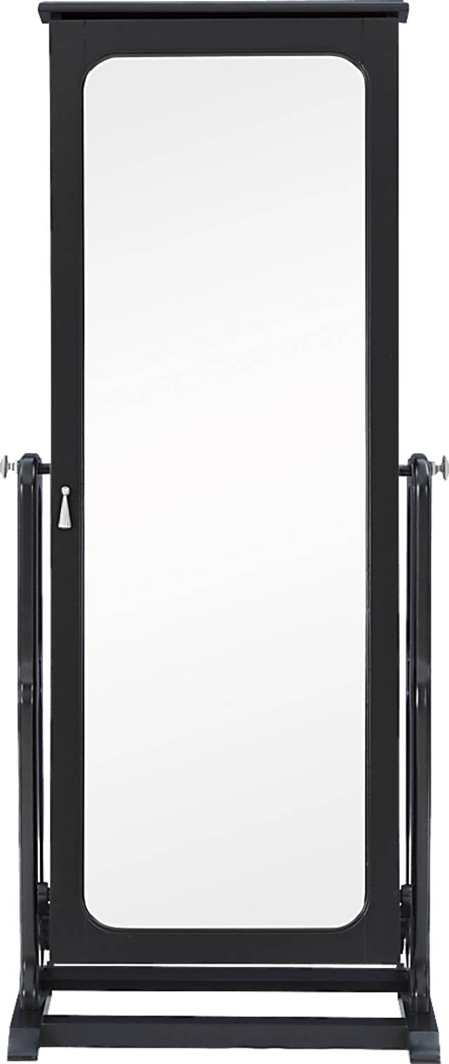Lindelaan Black Cheval Jewelry Armoire - Thumbnail - Image 4