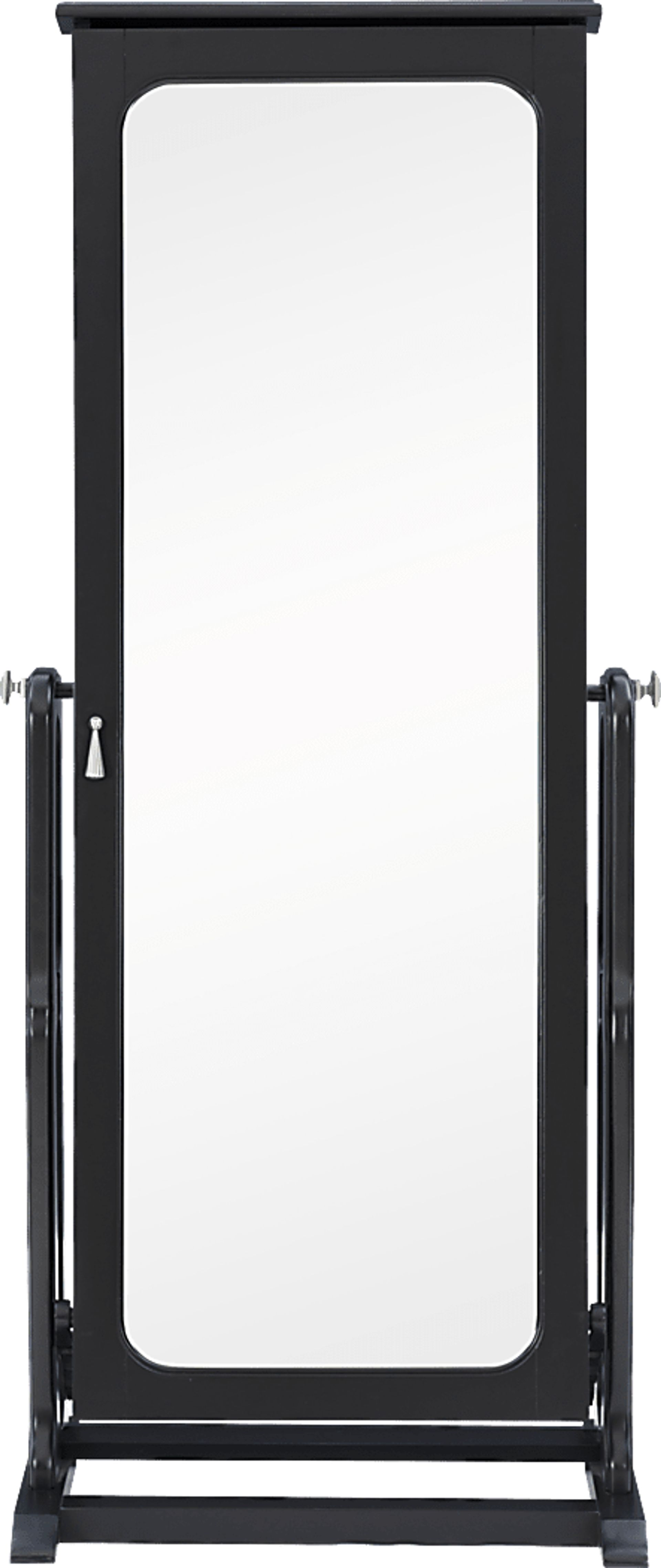 Lindelaan Black Cheval Jewelry Armoire - Image 4