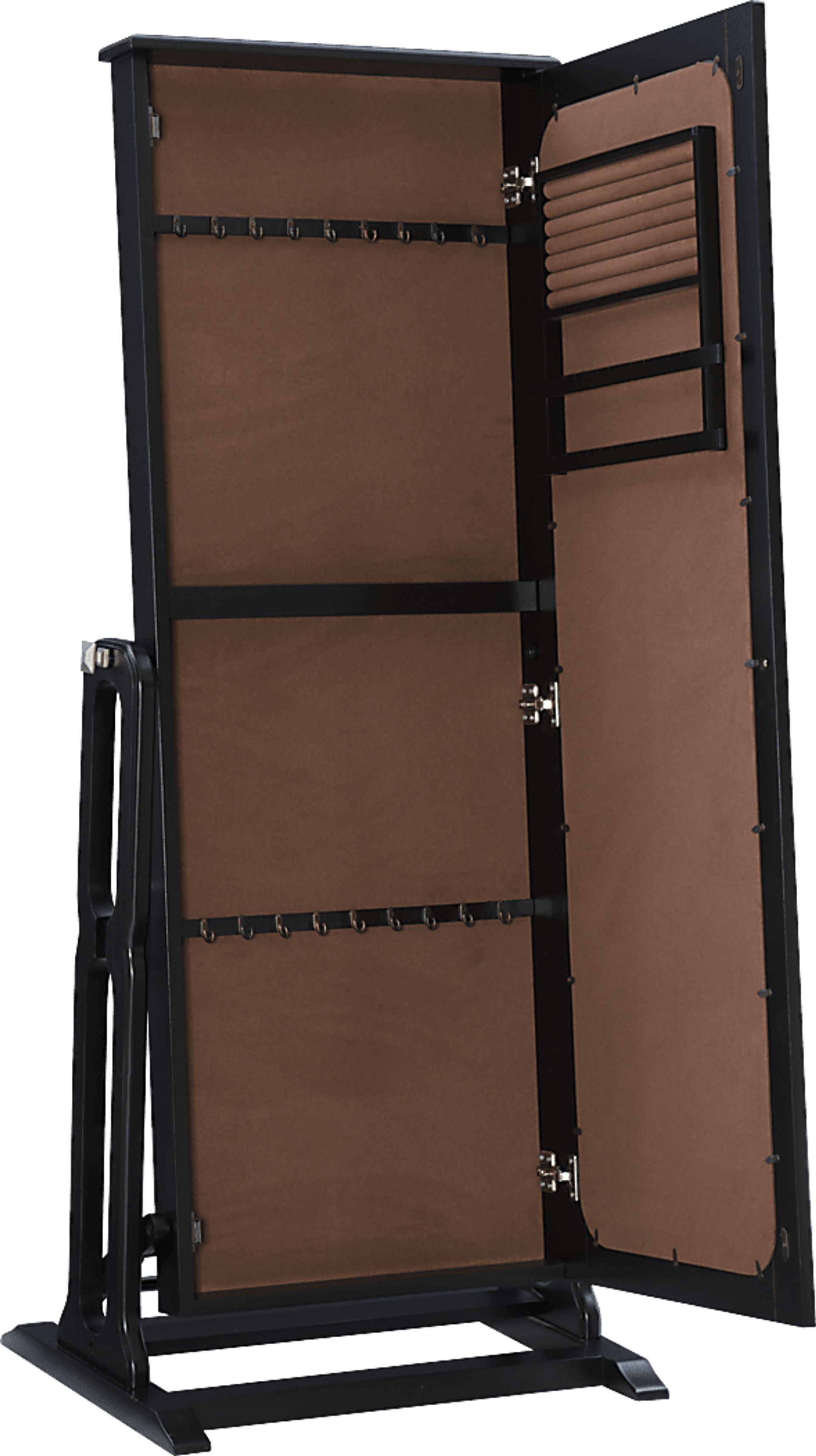 Lindelaan Black Cheval Jewelry Armoire - Image 8