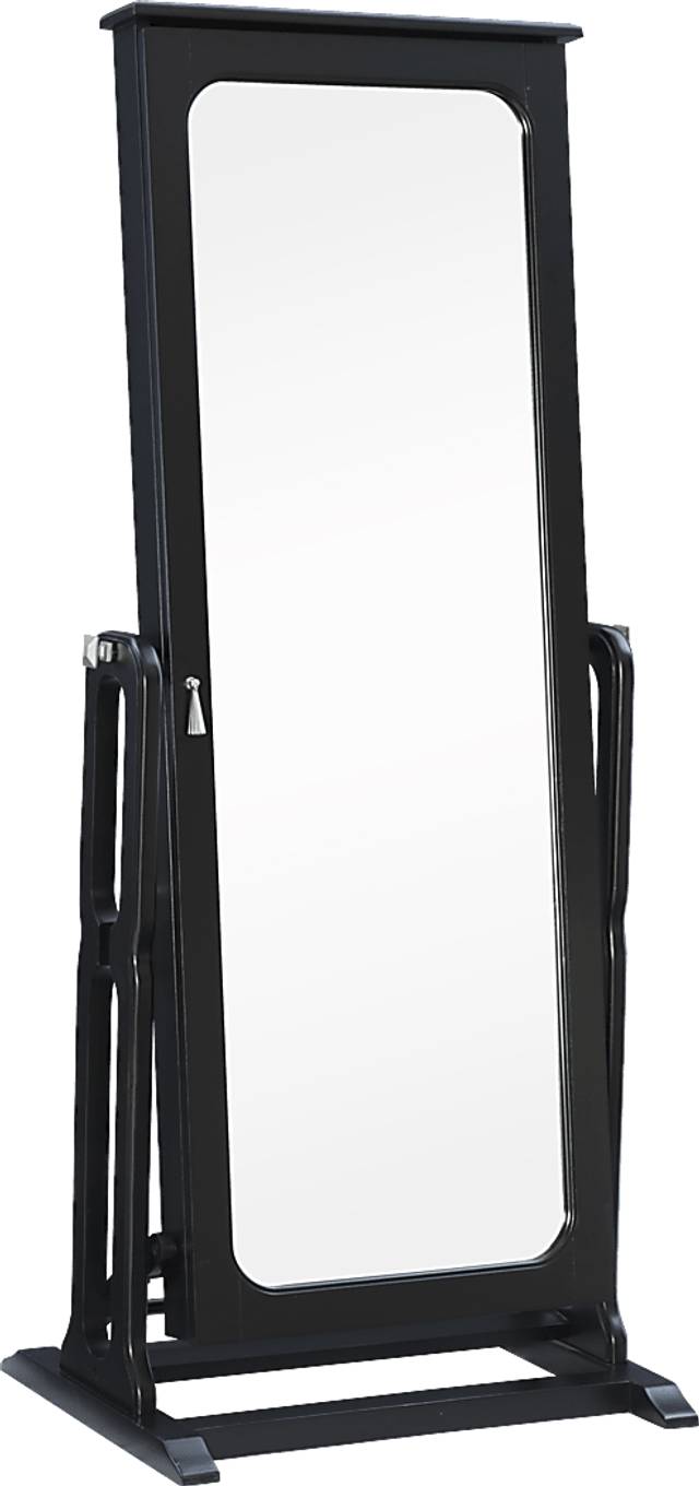 Lindelaan Black Cheval Jewelry Armoire - Thumbnail - Image 1