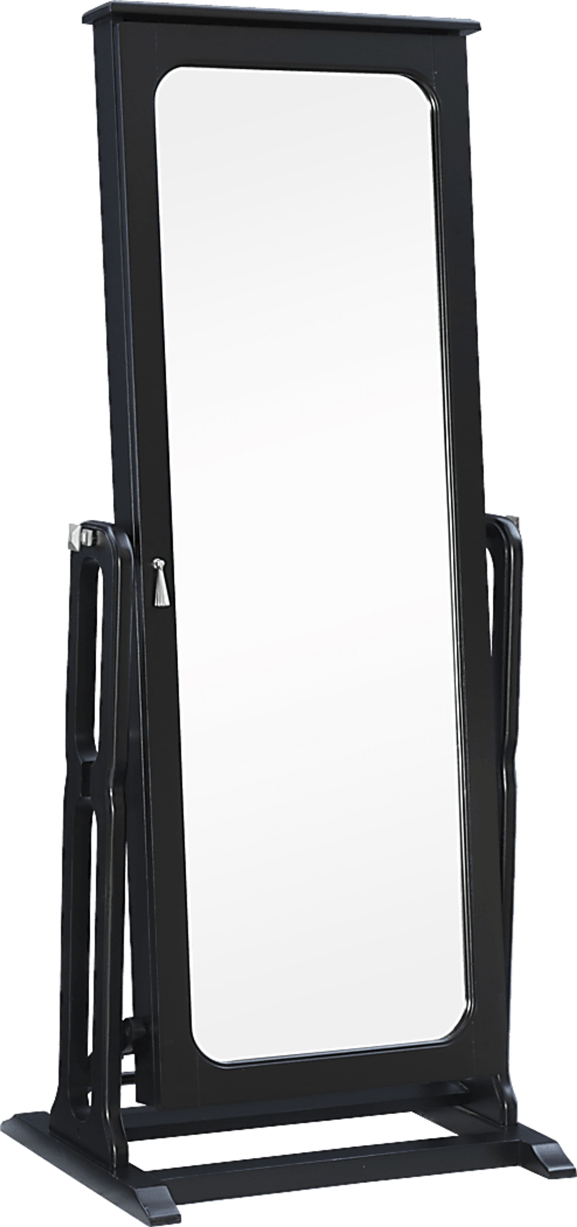 Lindelaan Black Cheval Jewelry Armoire - Image 1