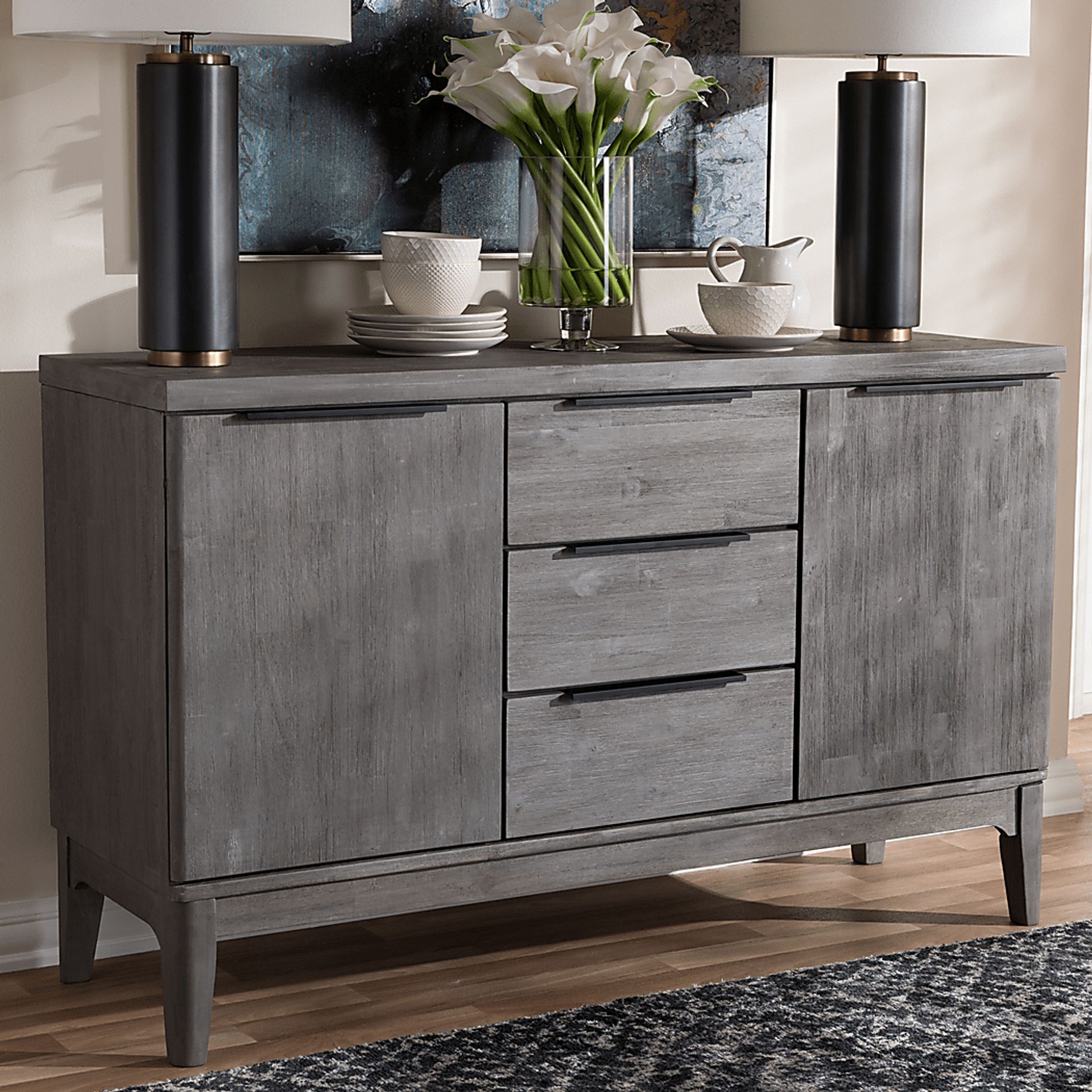 Lindenpark Gray Sideboard - Image 2